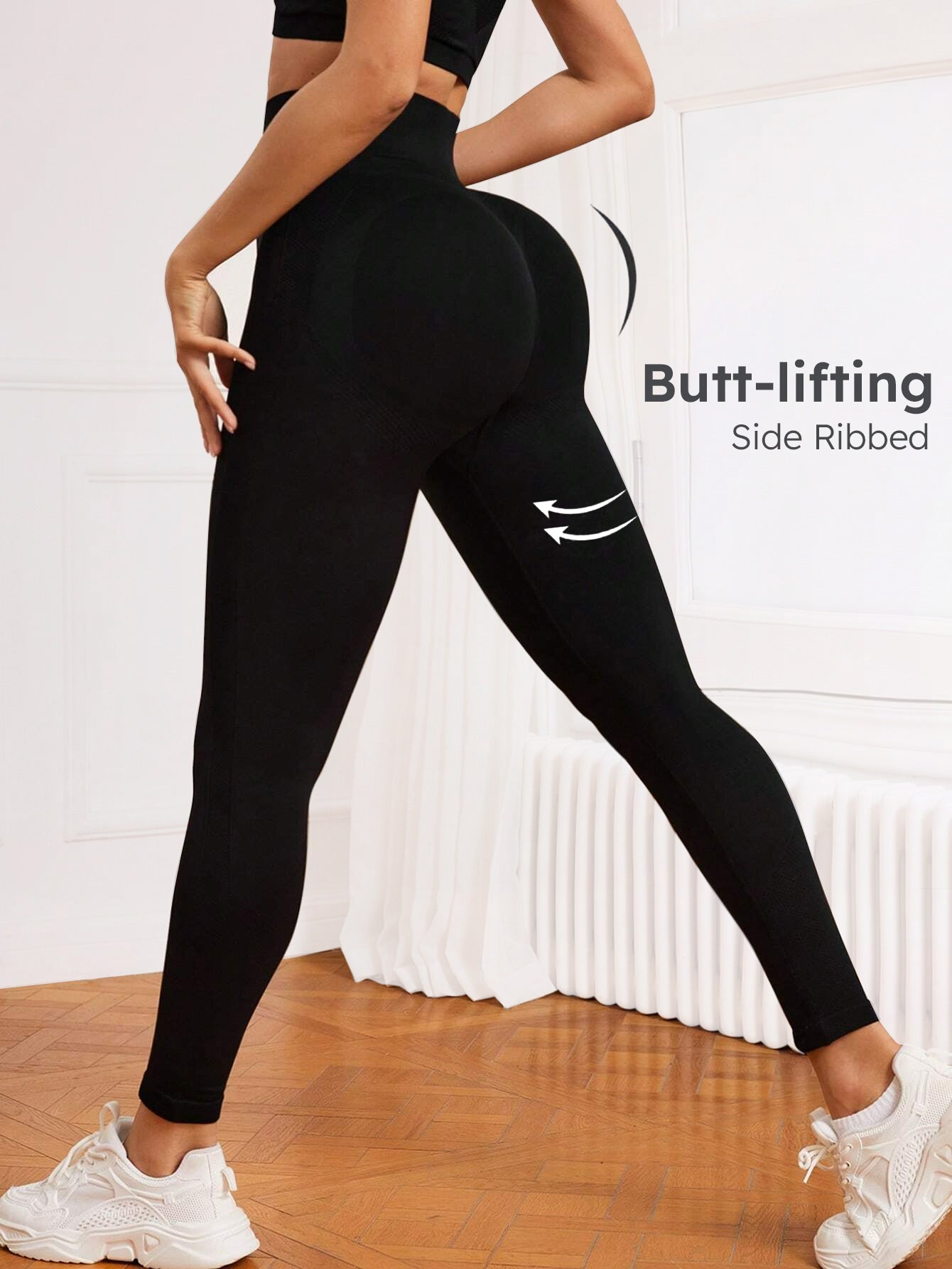 High Waist Side Contour Butt-Lifting Leggings