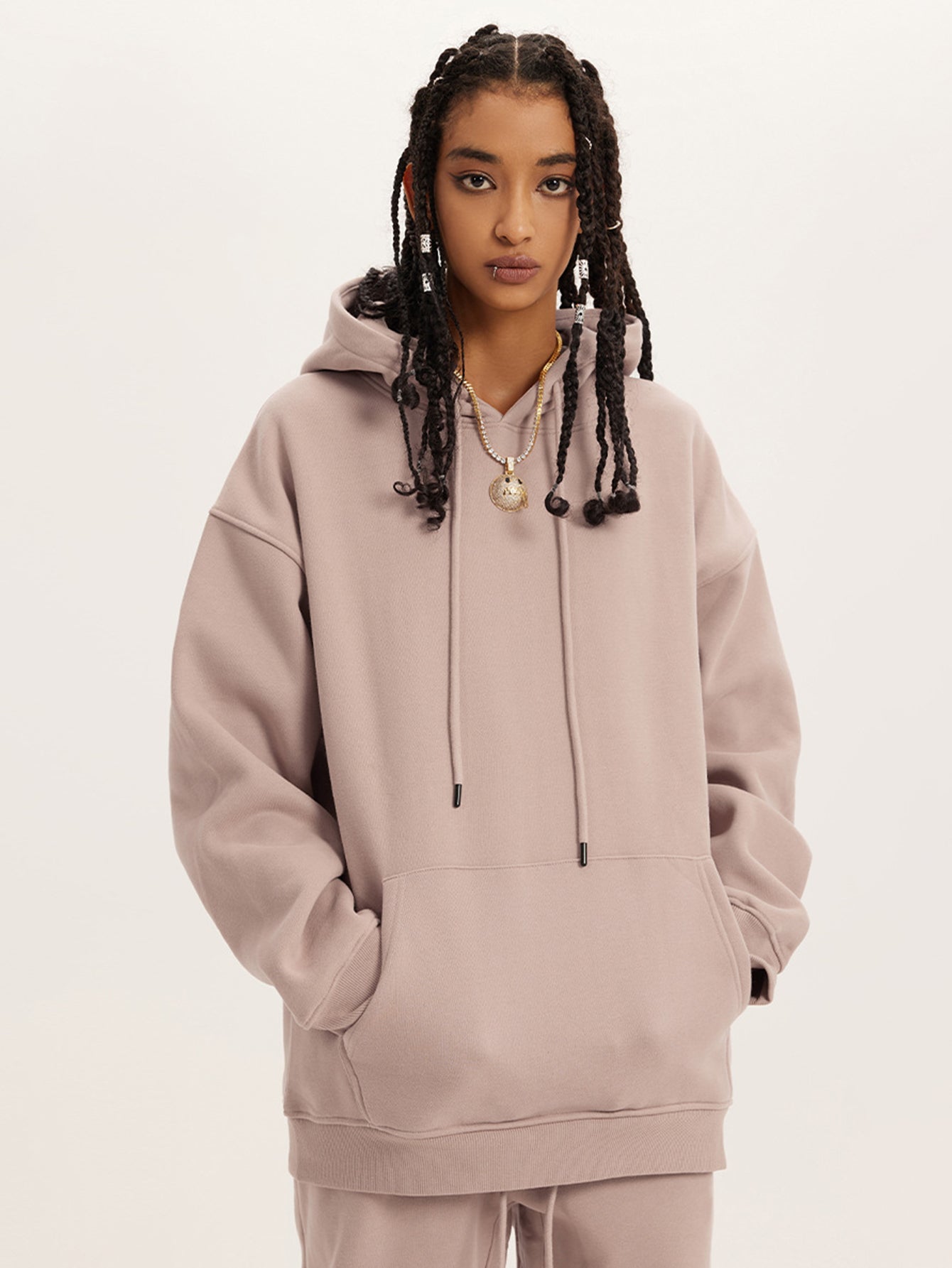 DIY Unisex Lined Pullover Drawstring  Kangaroo Pocket Hoodie