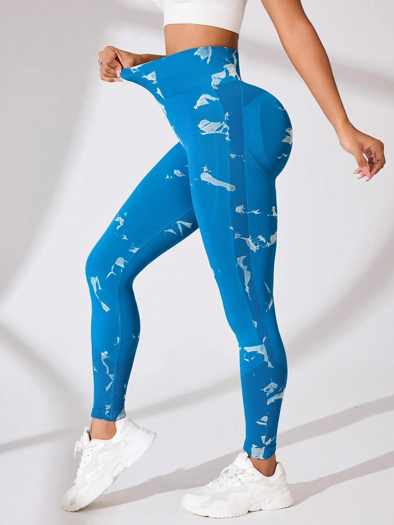 High Waist Tie Dye Butt-Lifting Seamless Leggings