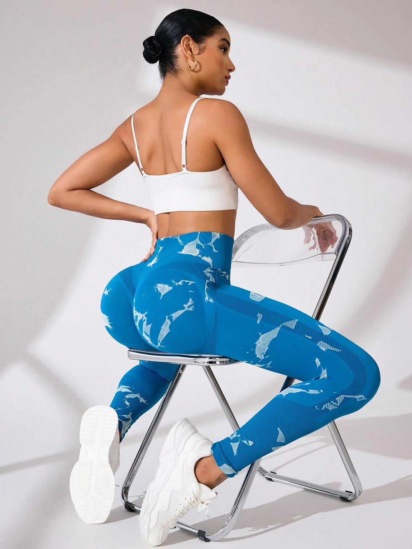 High Waist Tie Dye Butt-Lifting Seamless Leggings