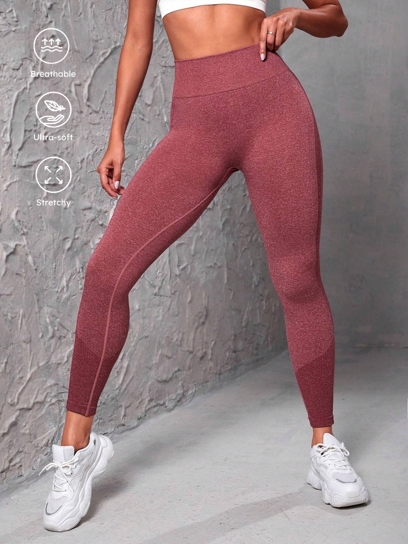 High Waist Side Contour Butt-Lifting Leggings