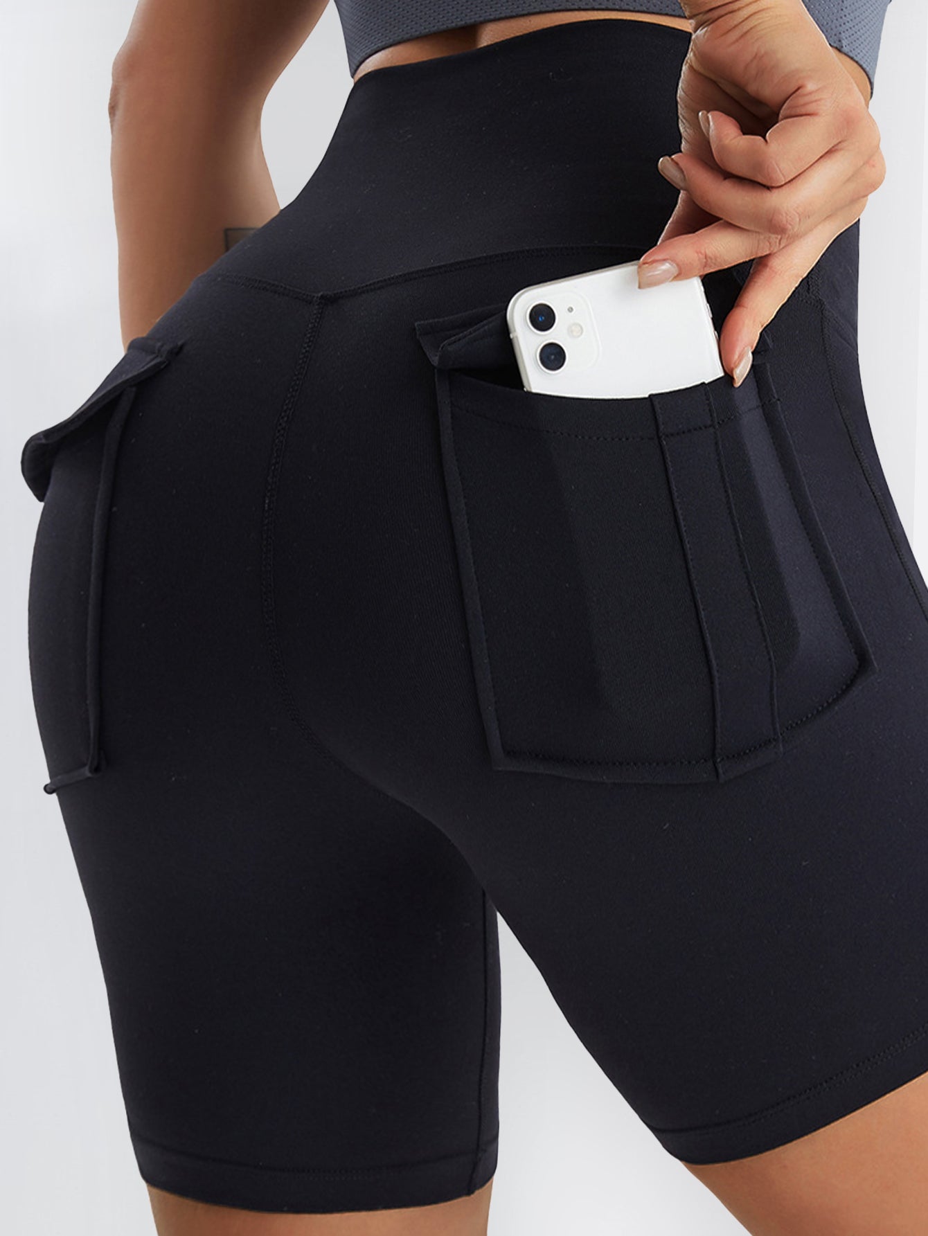 Pantalones cortos sin costuras perfumados que realzan los glúteos 