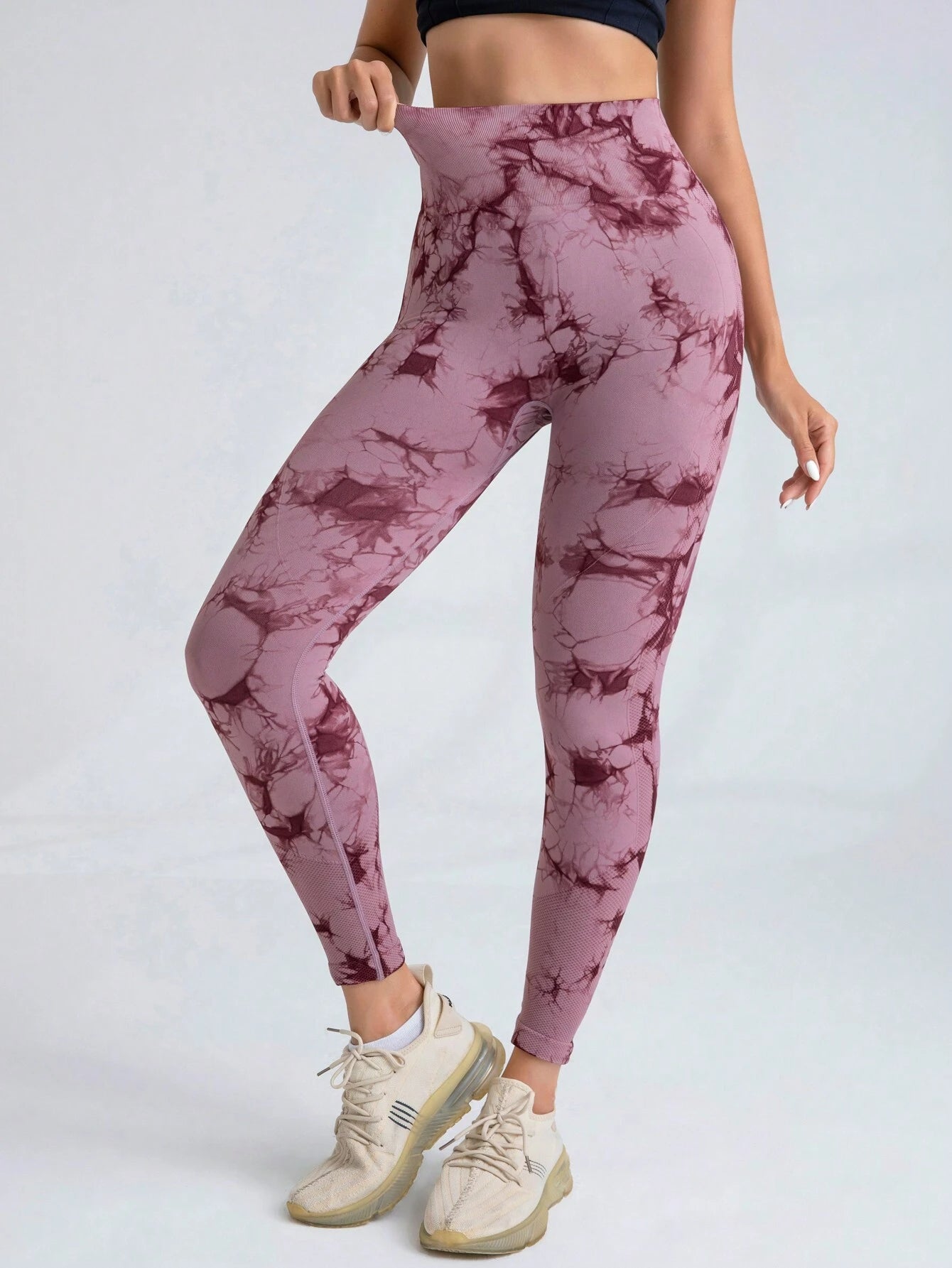 High Waist Tie Dye Butt-Lifting Seamless Leggings