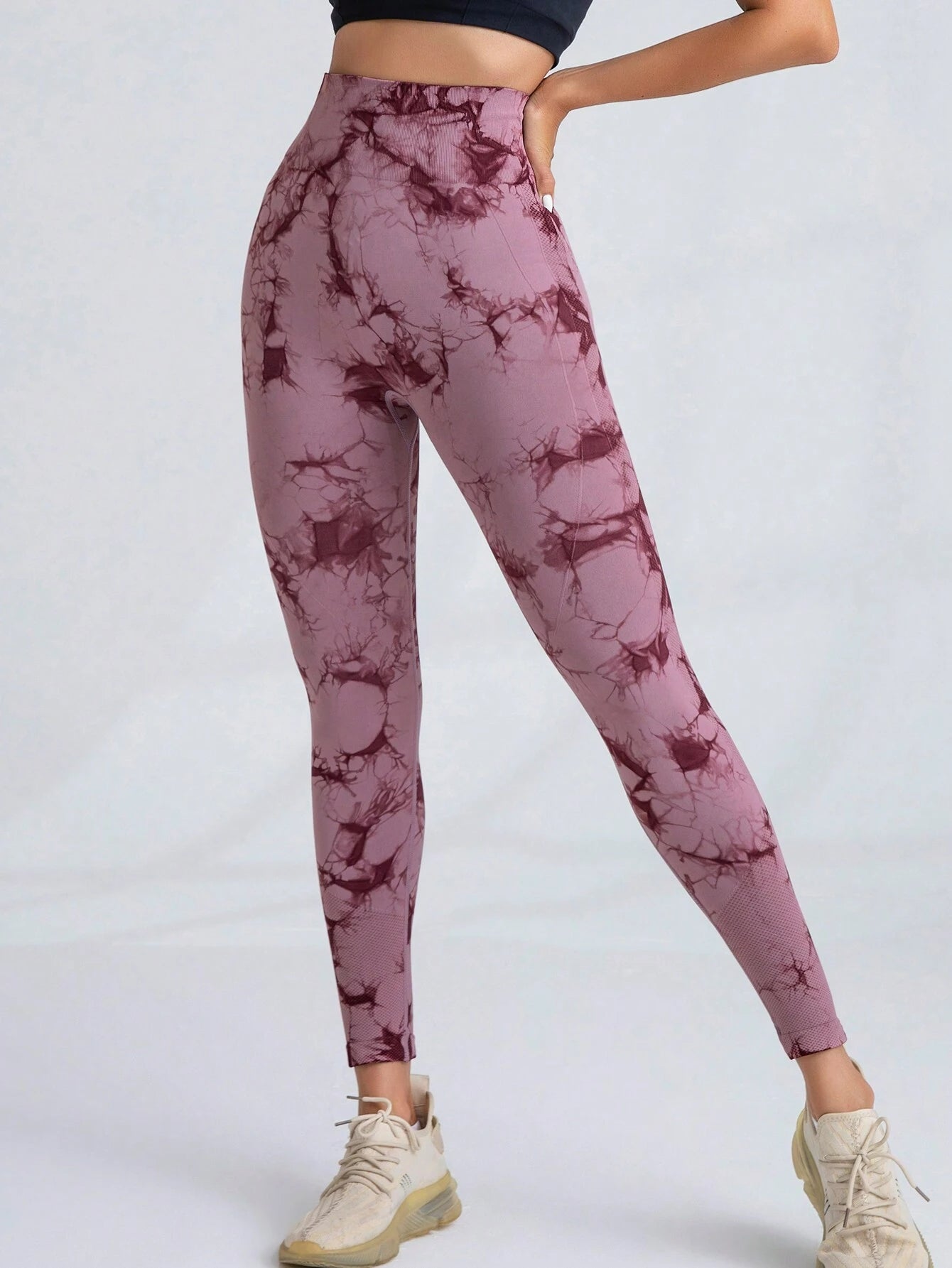 High Waist Tie Dye Butt-Lifting Seamless Leggings