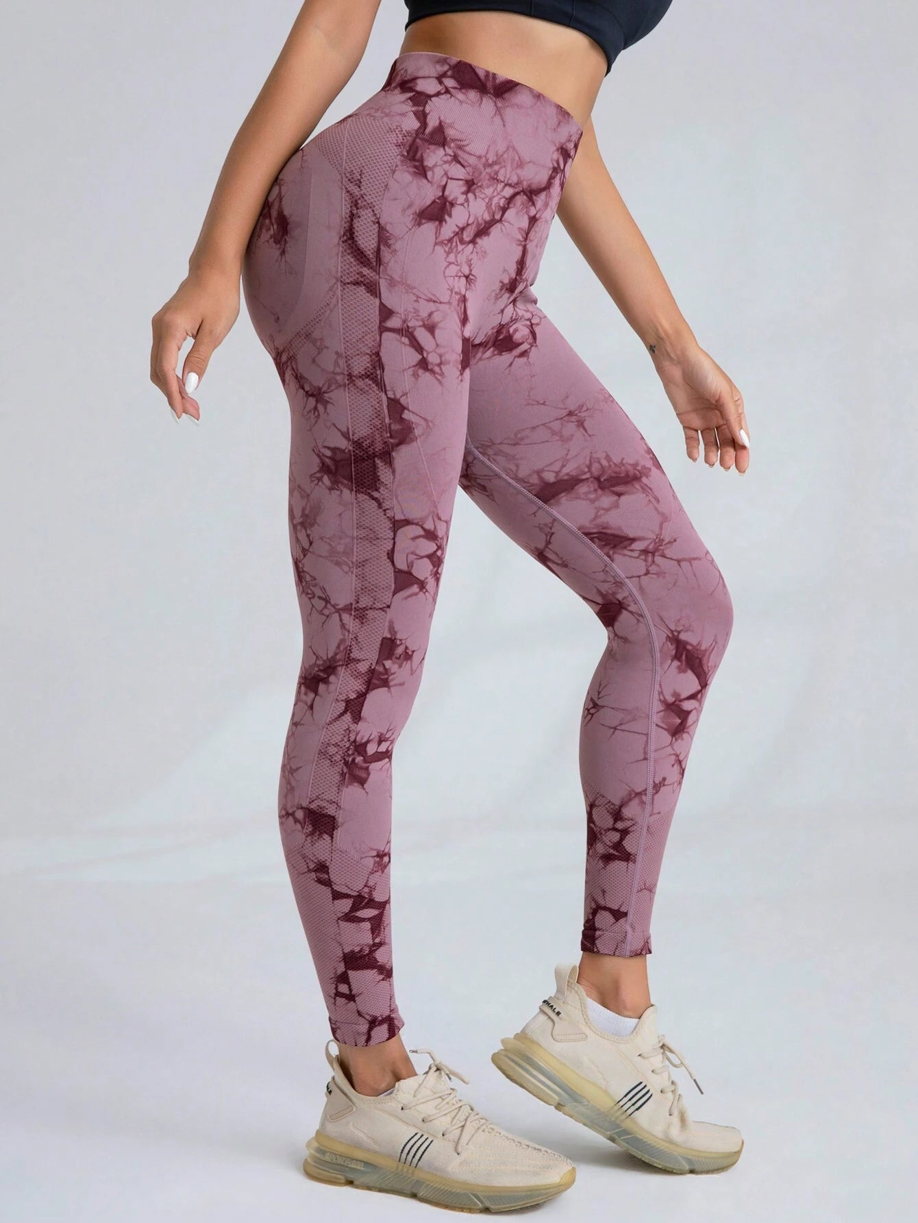 High Waist Tie Dye Butt-Lifting Seamless Leggings