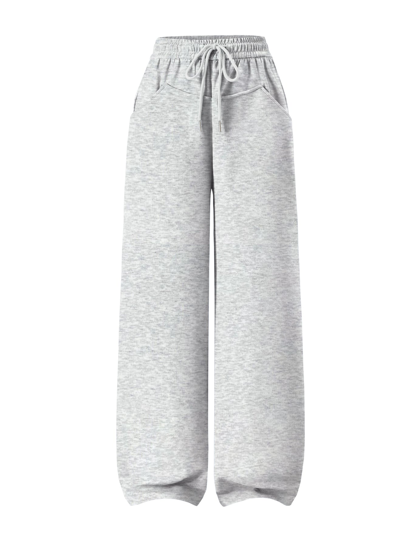 Women’s Drawstring Waist Flare-Leg Sweatpants with Side Pockets