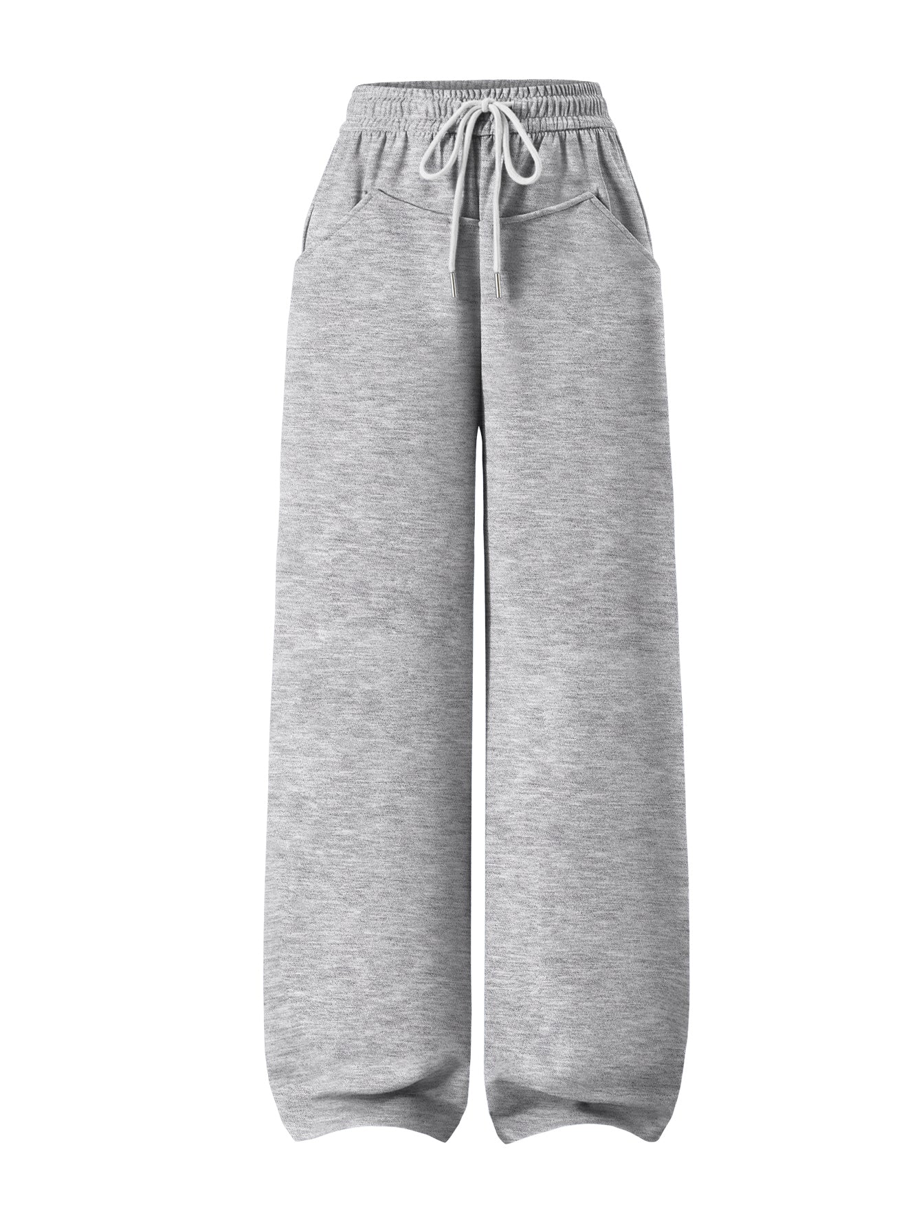 Women’s Drawstring Waist Flare-Leg Sweatpants with Side Pockets