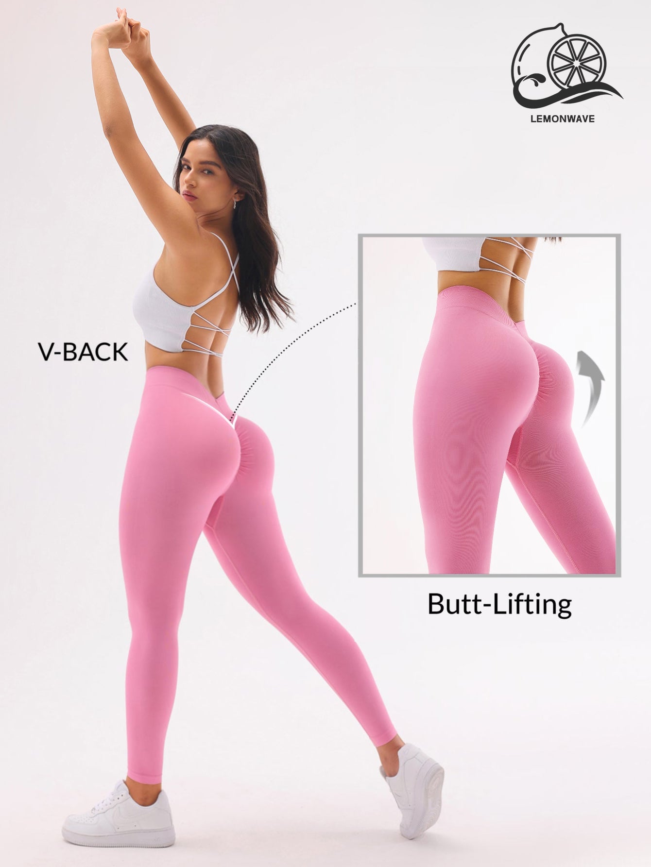 Scented V-Back Scrunch Seamless Leggings