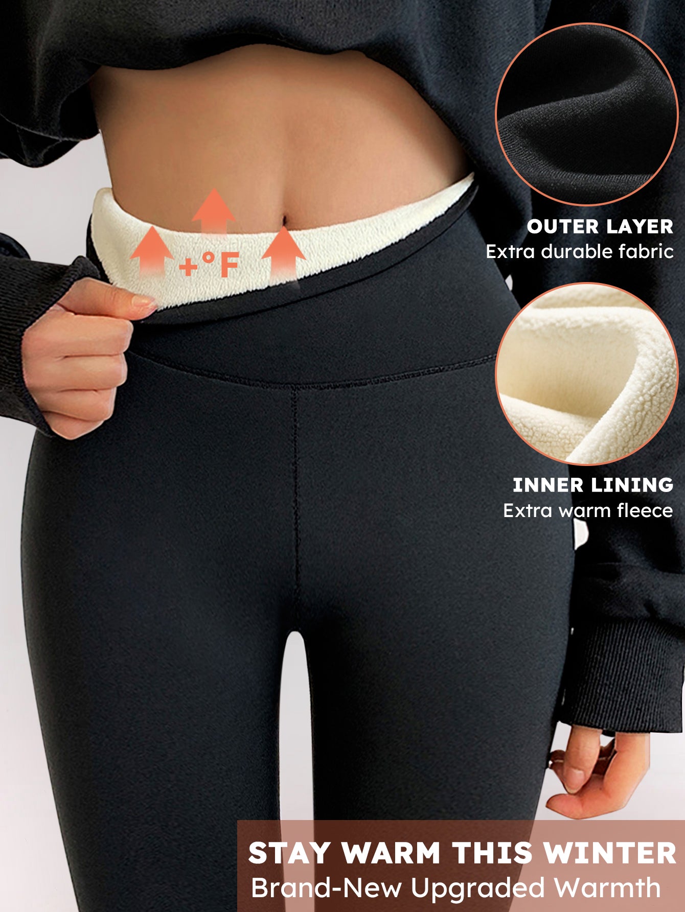 Fleece-Lined Tummy Control Slim Leggings