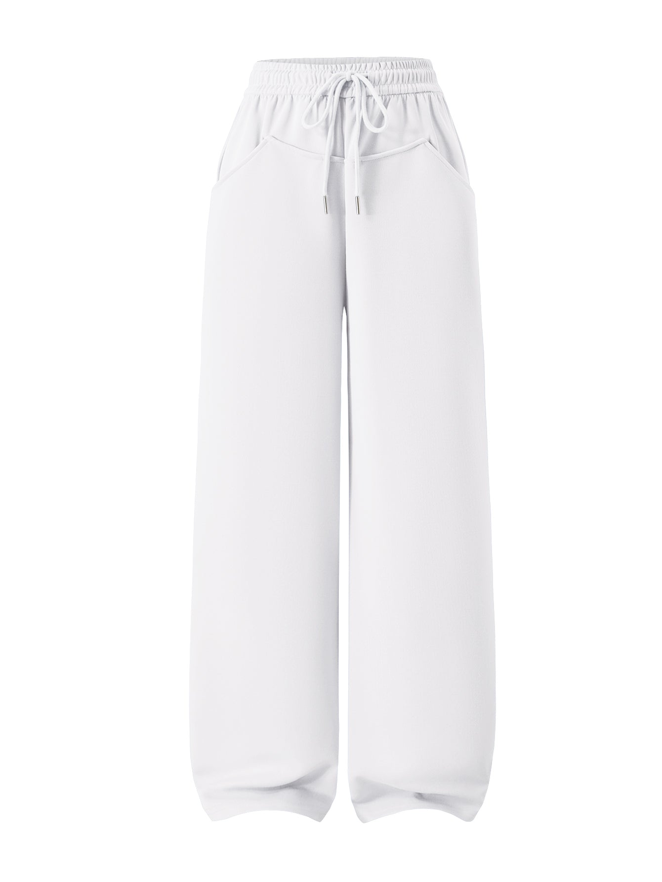 Women’s Drawstring Waist Flare-Leg Sweatpants with Side Pockets
