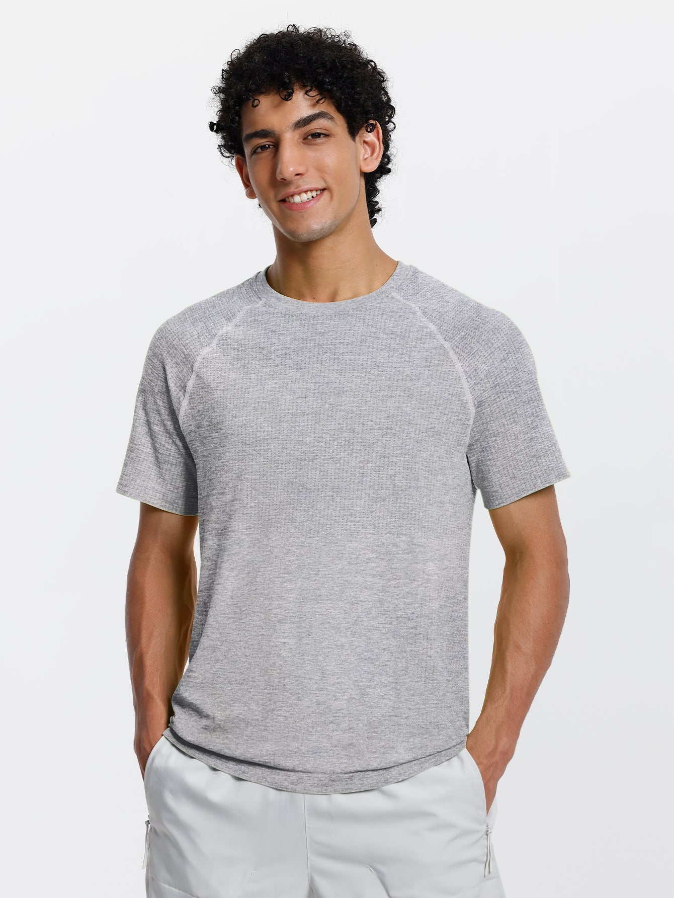 Soutien-gorge de sport sans coutures en tricot côtelé à dos nageur