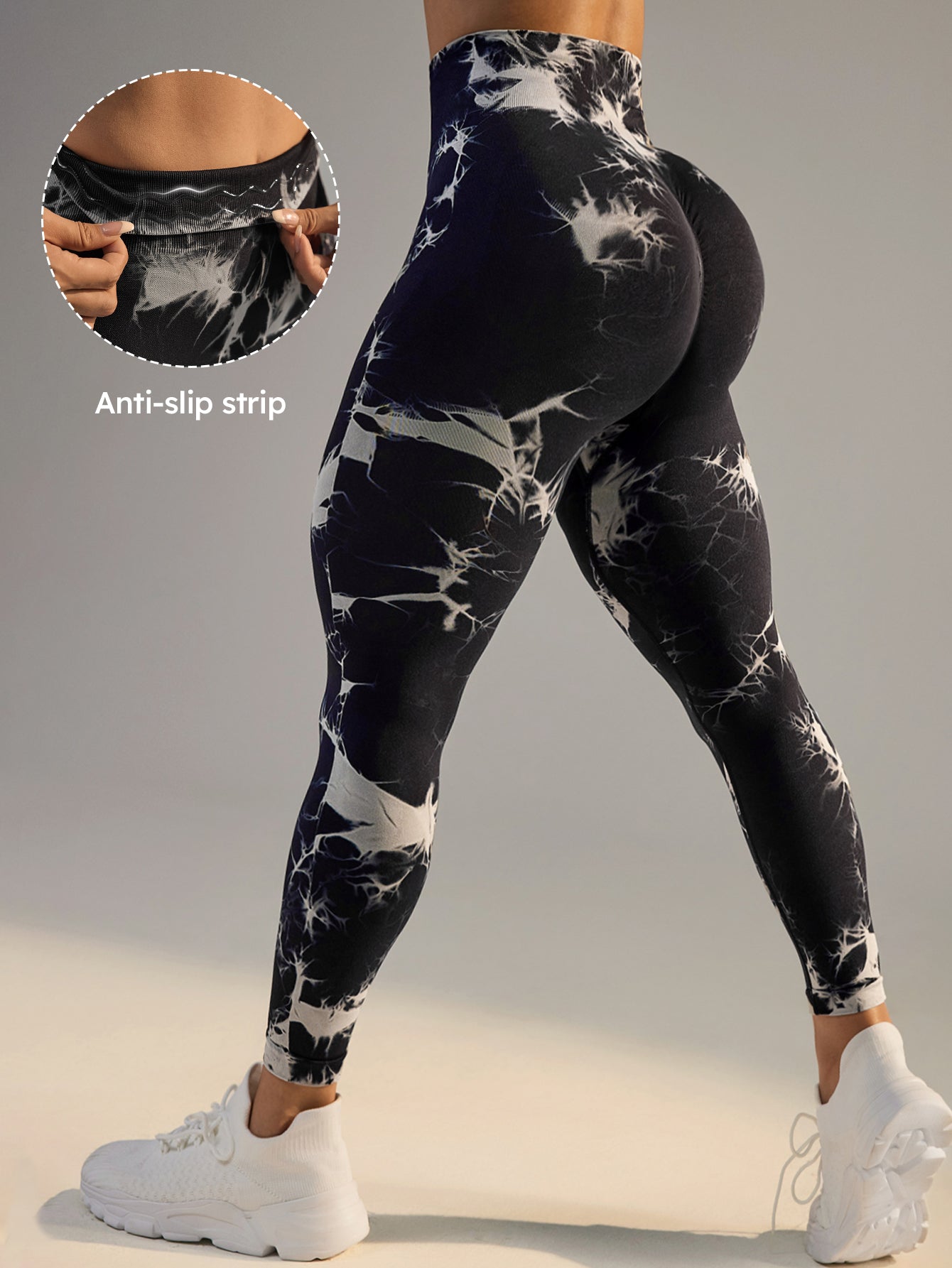 High Waist Anti-Slip Tie Dye Leggings