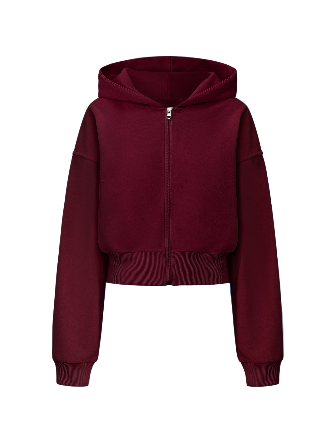 Women’s Elastic Waist Zip-Up Hoodie