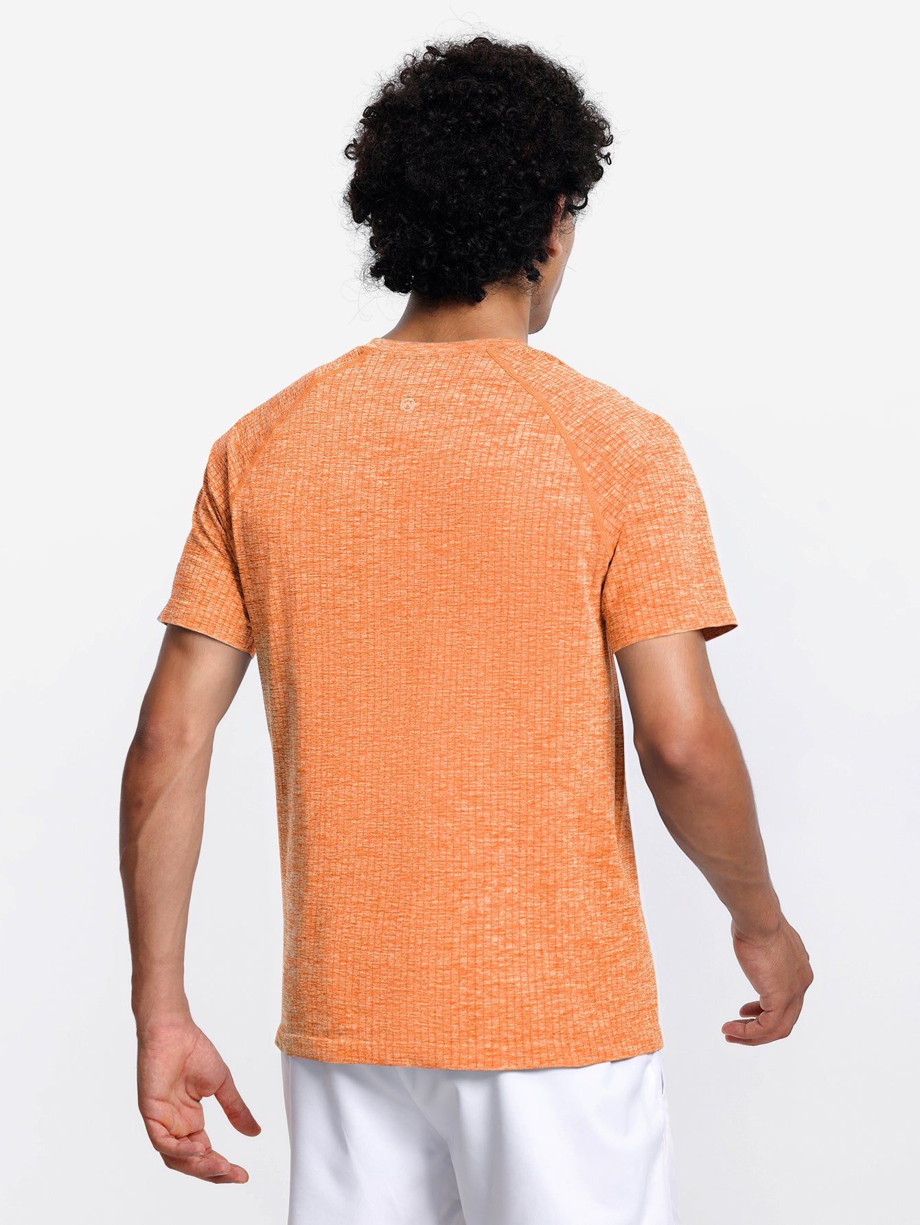 Soutien-gorge de sport sans coutures en tricot côtelé à dos nageur