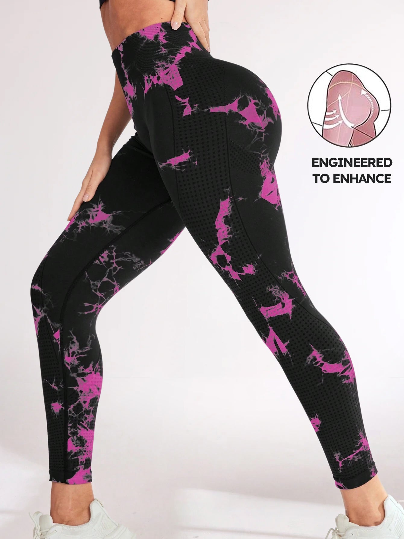 High Waist Tie Dye Butt-Lifting Leggings