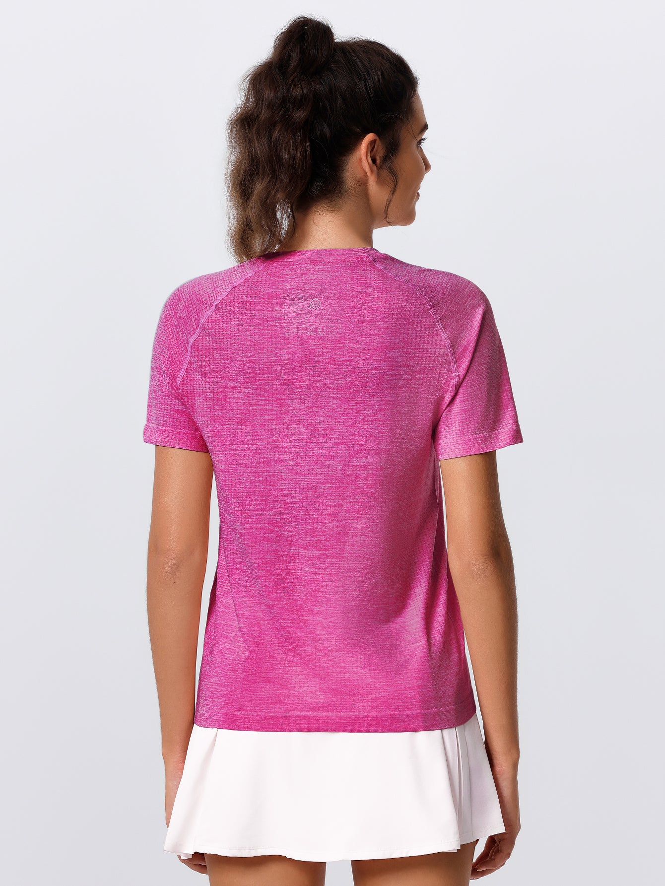 Soutien-gorge de sport sans coutures en tricot côtelé à dos nageur