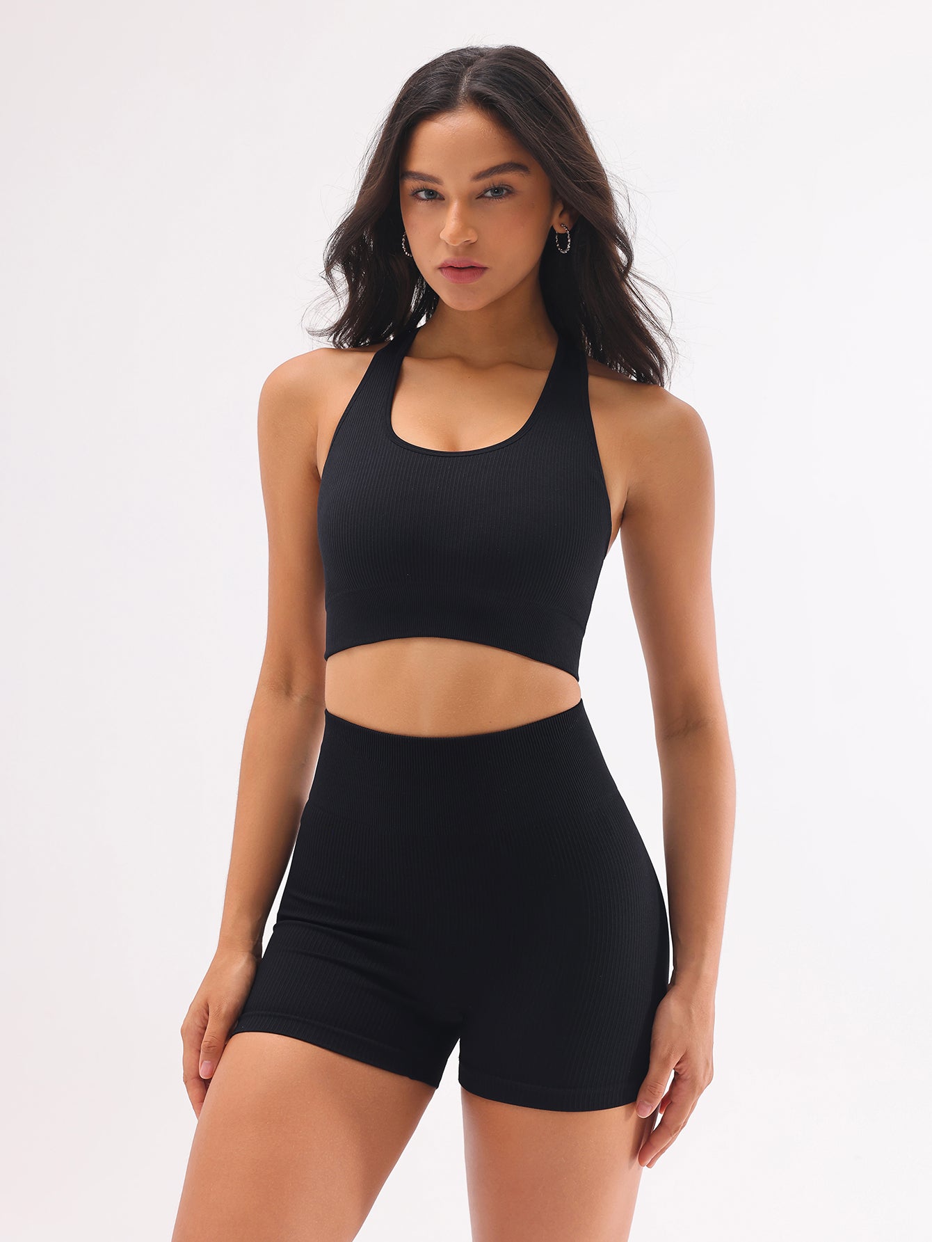 Scented Rib-Knit Seamless Shorts