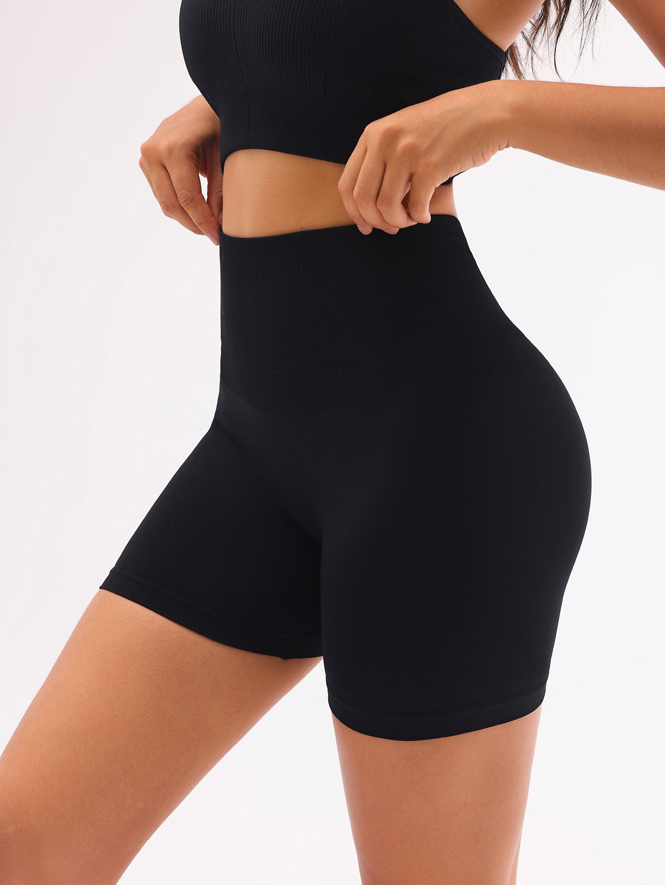 Scented High Waist Tummy Control Scrunch Seamless Shorts