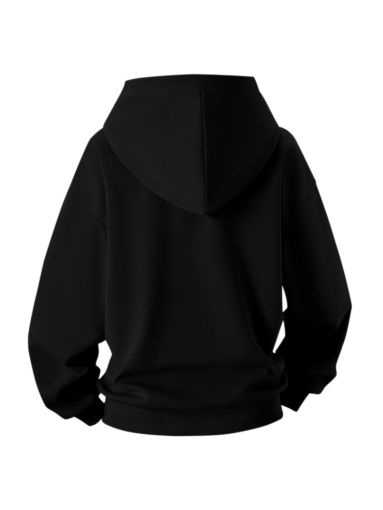 Women’s Dual Pockets & Ribbed Hem Half-Zip Hoodie