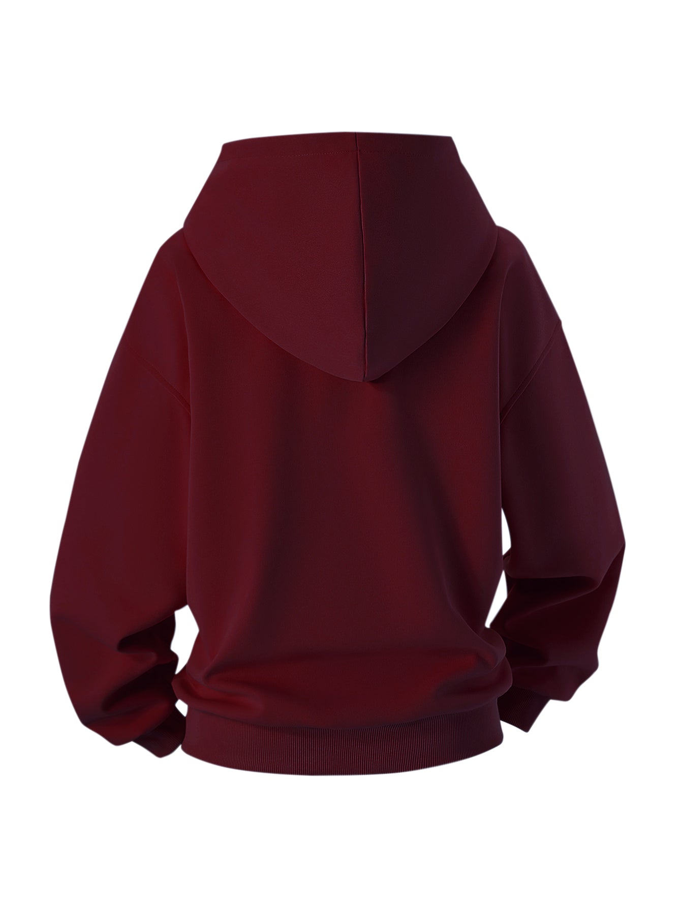 Women’s Dual Pockets & Ribbed Hem Half-Zip Hoodie