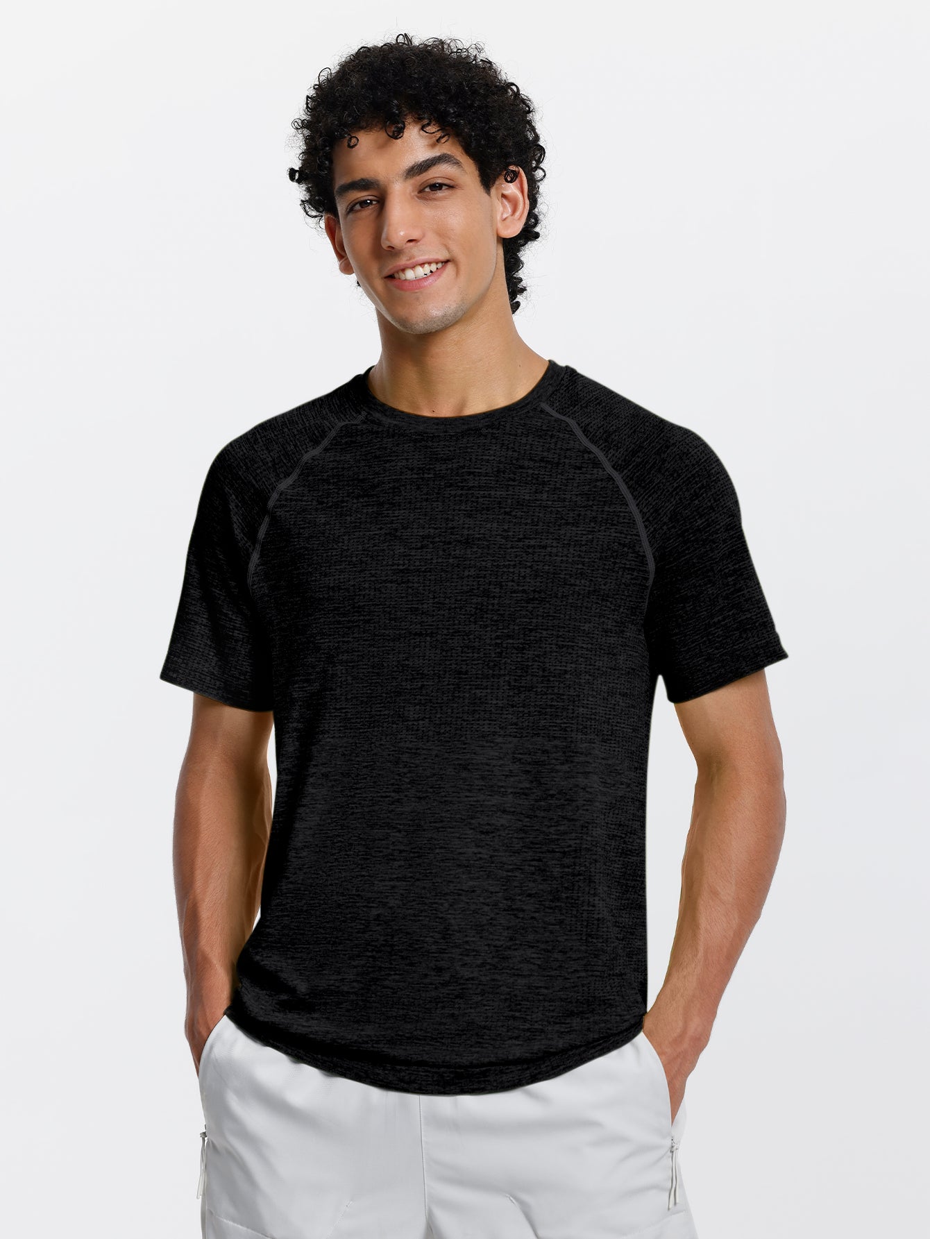 Soutien-gorge de sport sans coutures en tricot côtelé à dos nageur