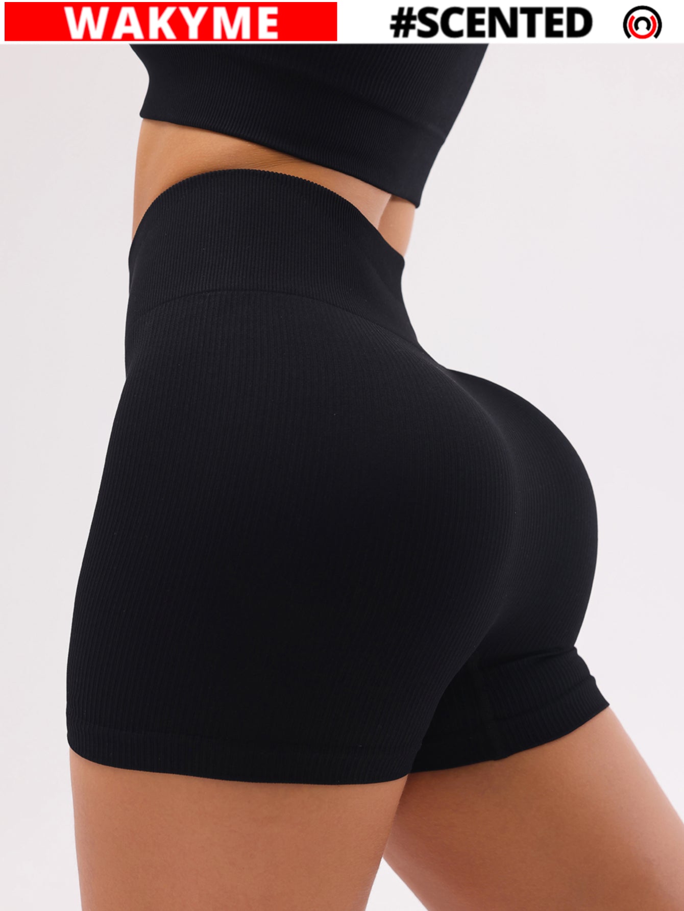 Scented Rib-Knit Seamless Shorts