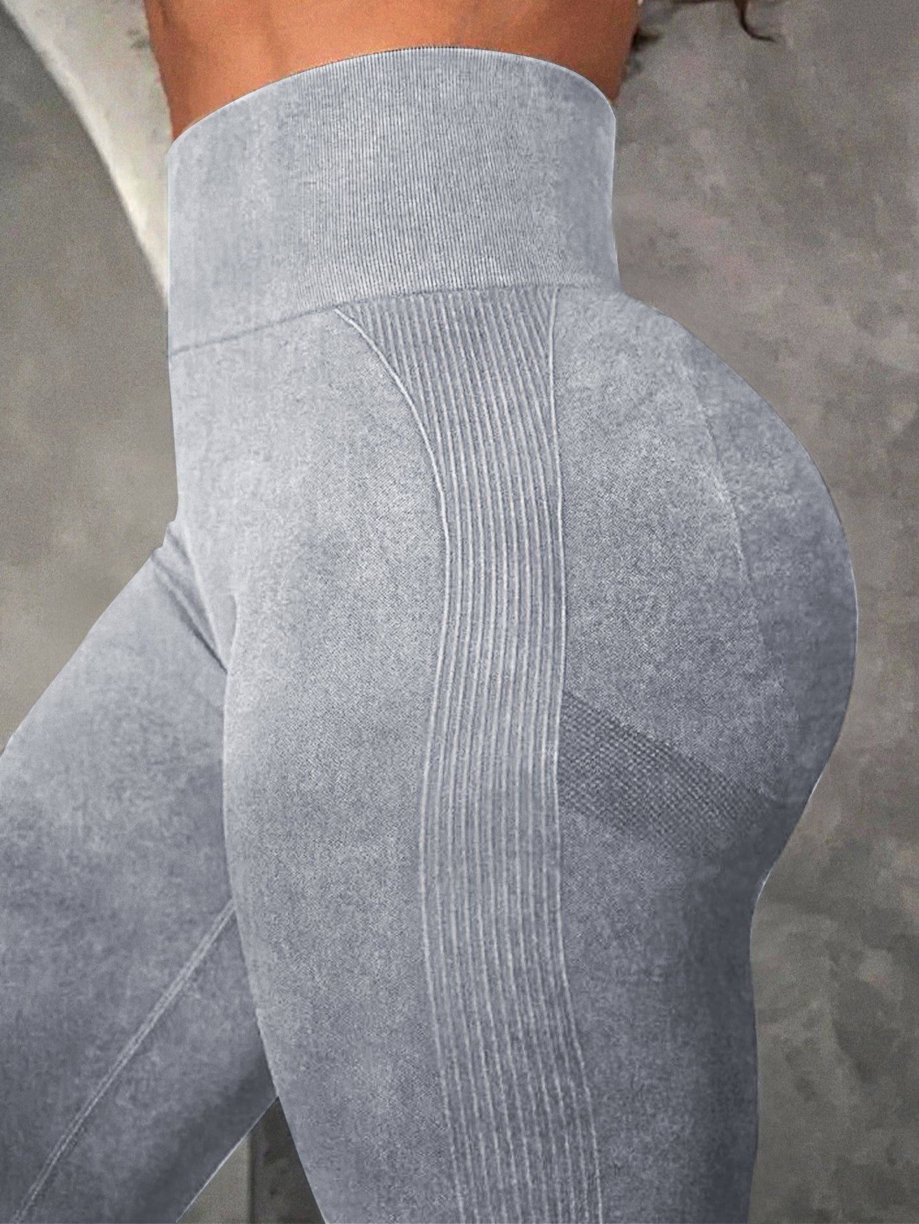 High Waist Acid Washed Butt-lifting Leggings