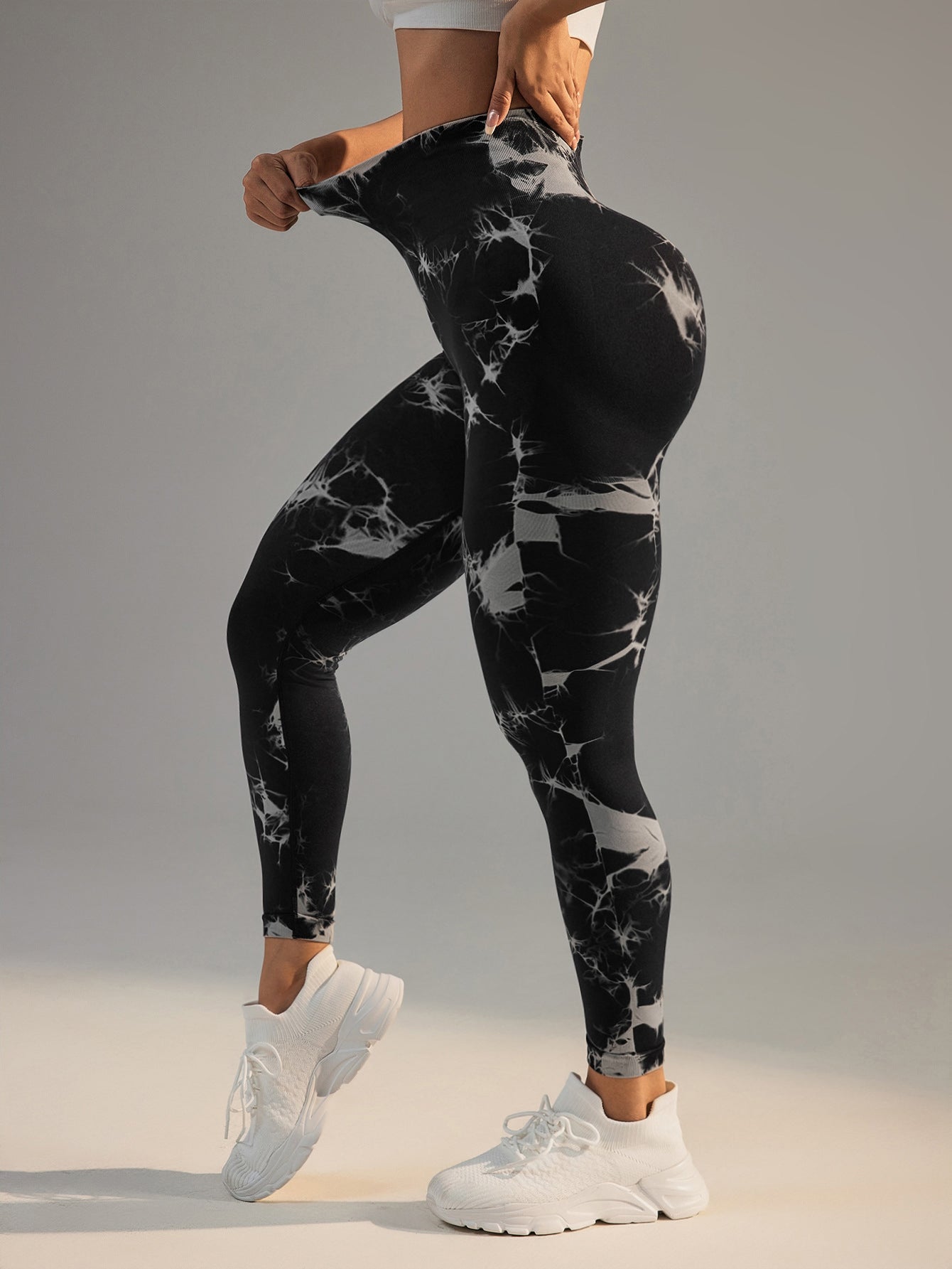 High Waist Anti-Slip Tie Dye Leggings