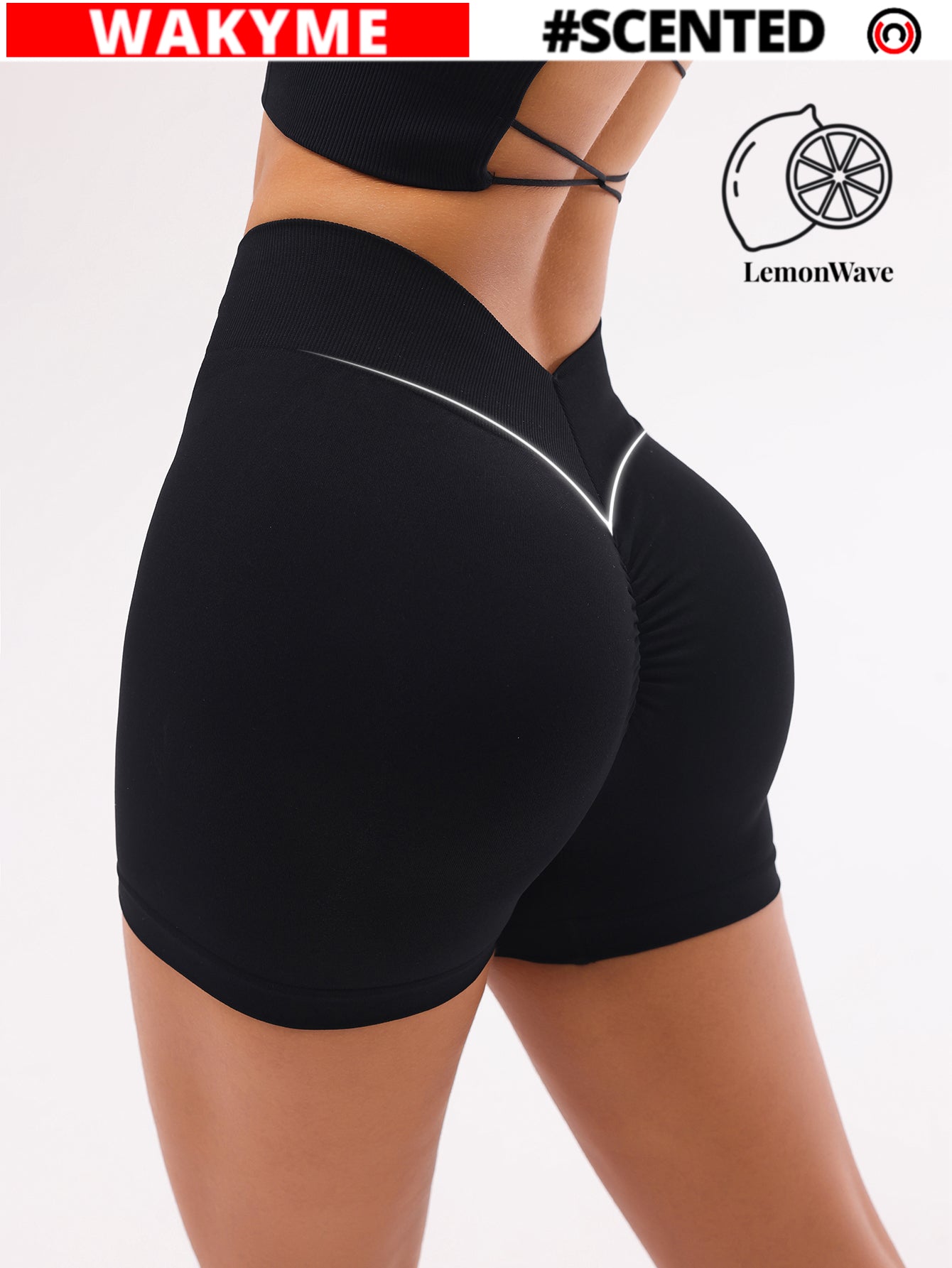 Scented V-Back Scrunch Seamless Shorts