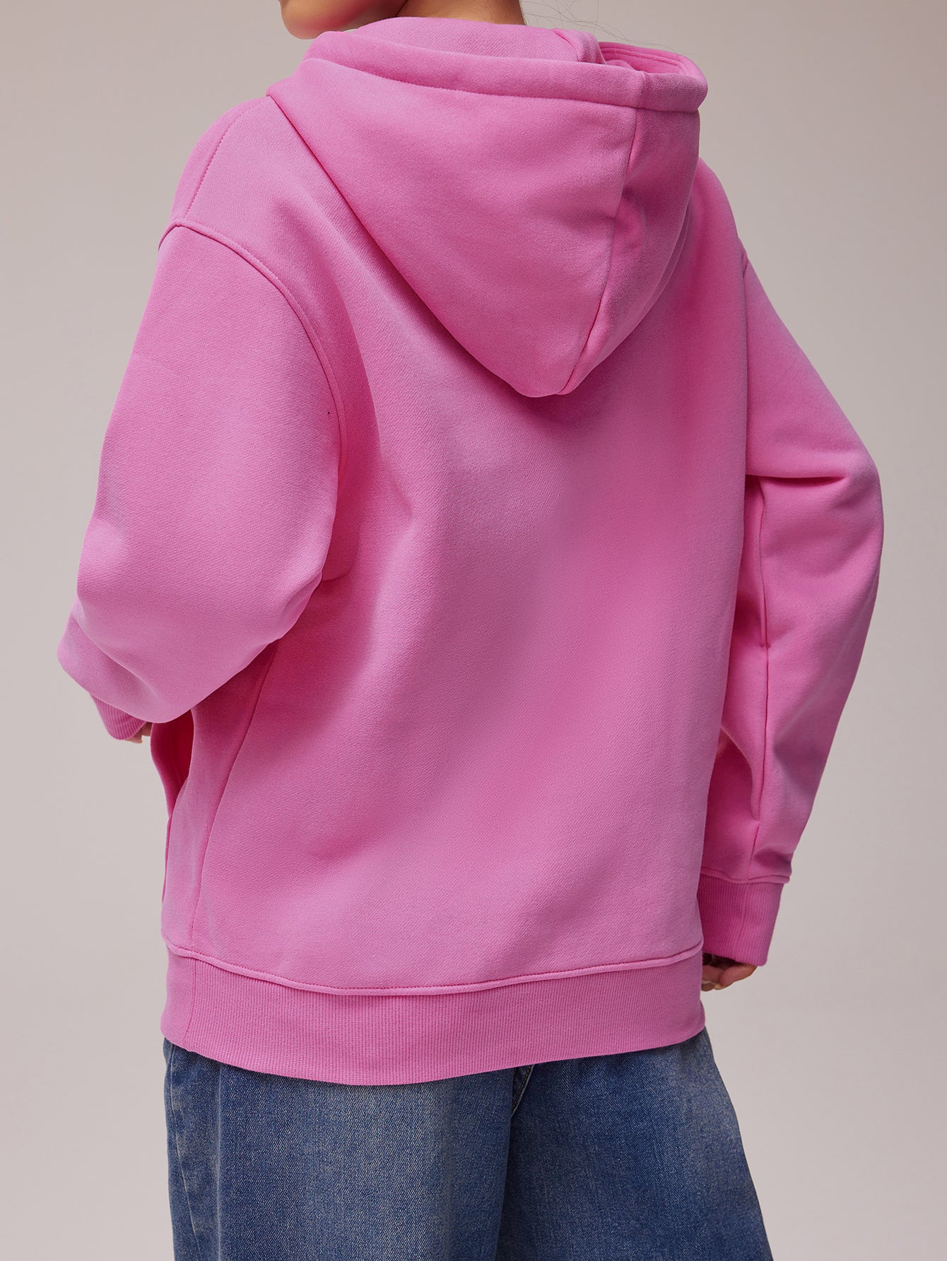 DIY Unisex Lined Pullover Drawstring  Kangaroo Pocket Hoodie