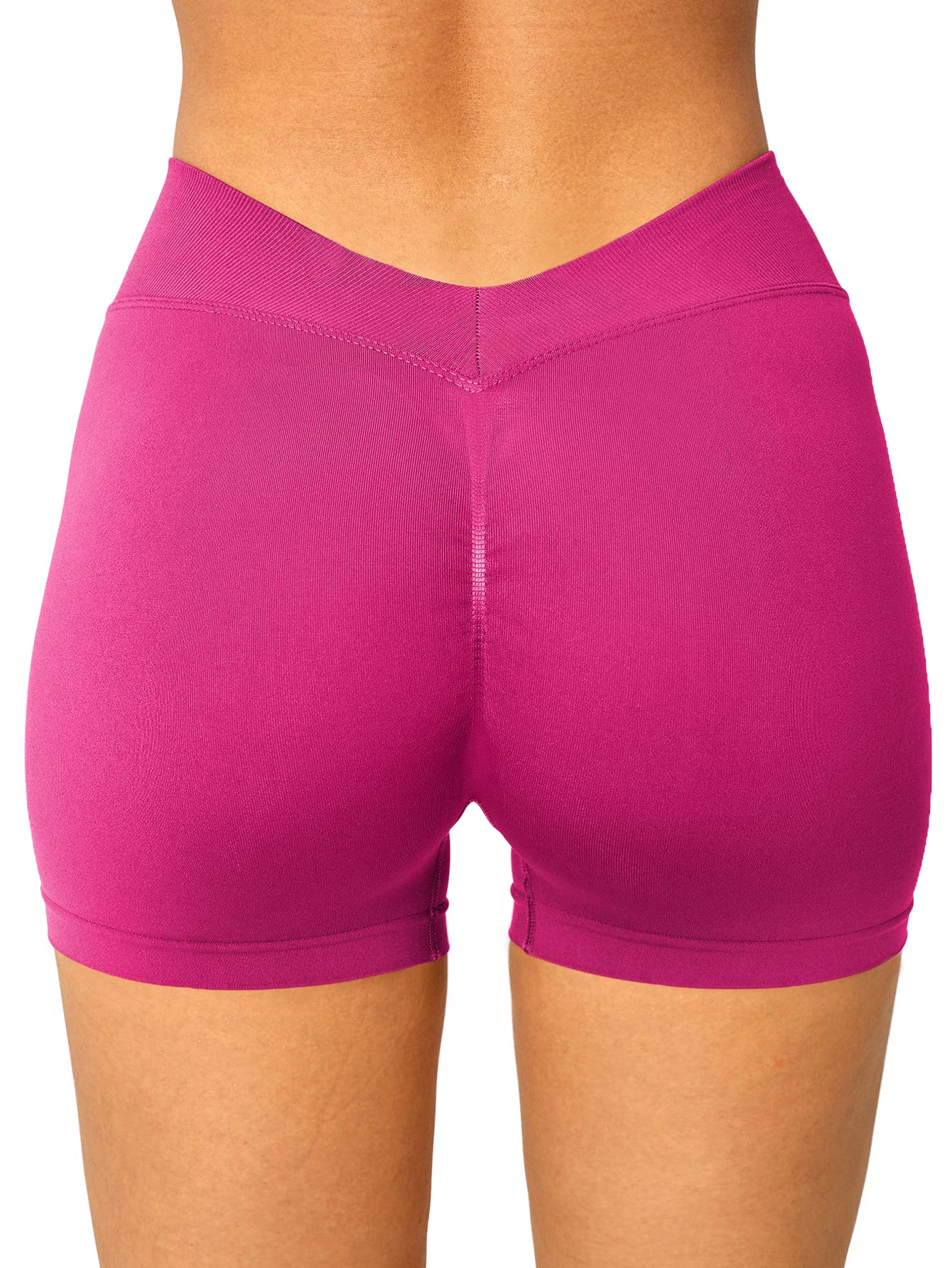 Pantalones cortos sin costuras con escote en V y perfumados
