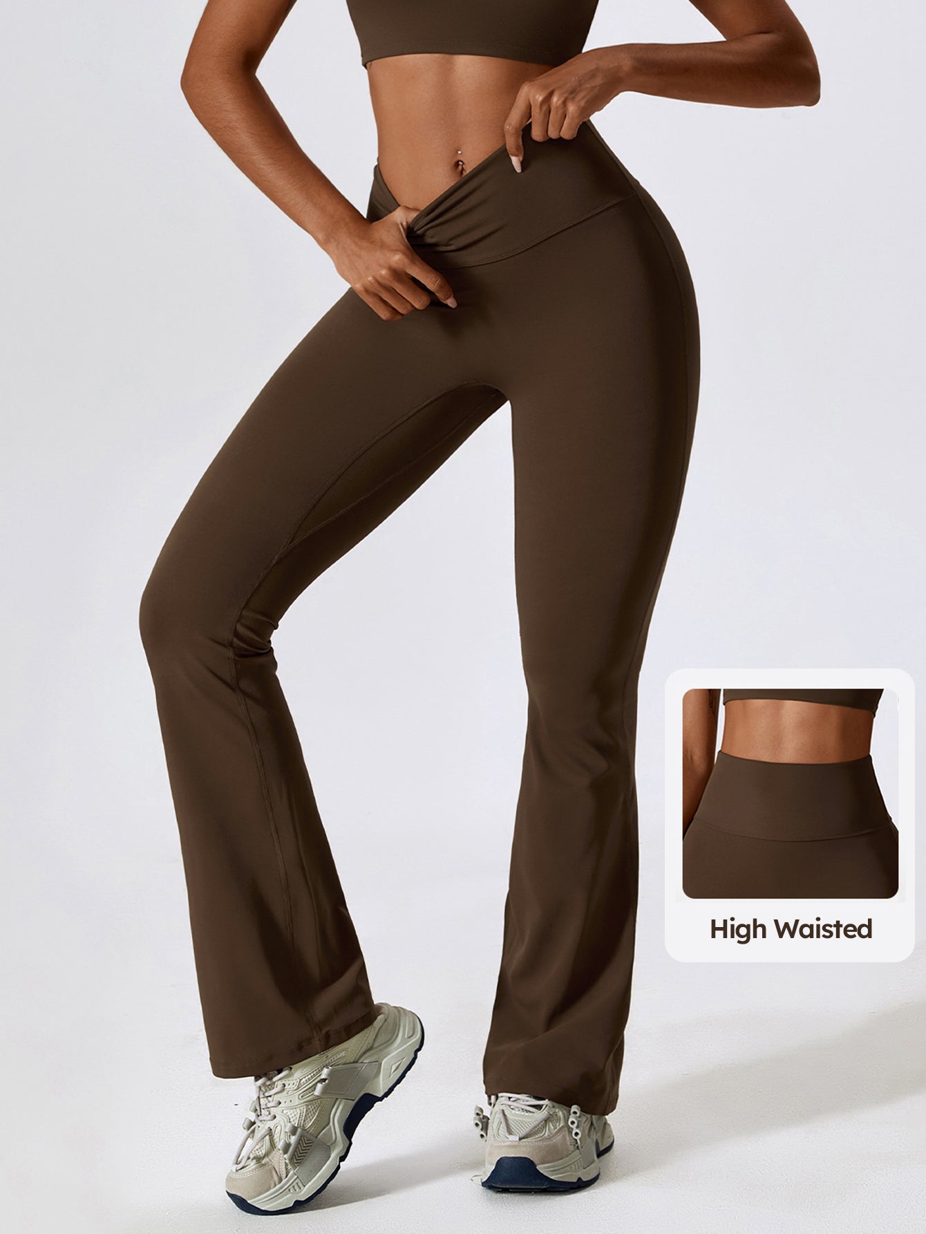 High Waist Cloud-Soft Scrunch Butt Flare Pants