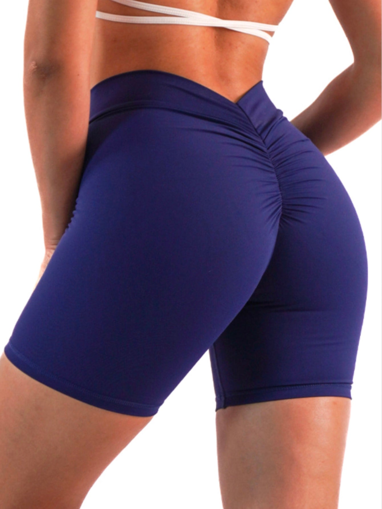 Pantalones cortos sin costuras con escote en V y perfumados