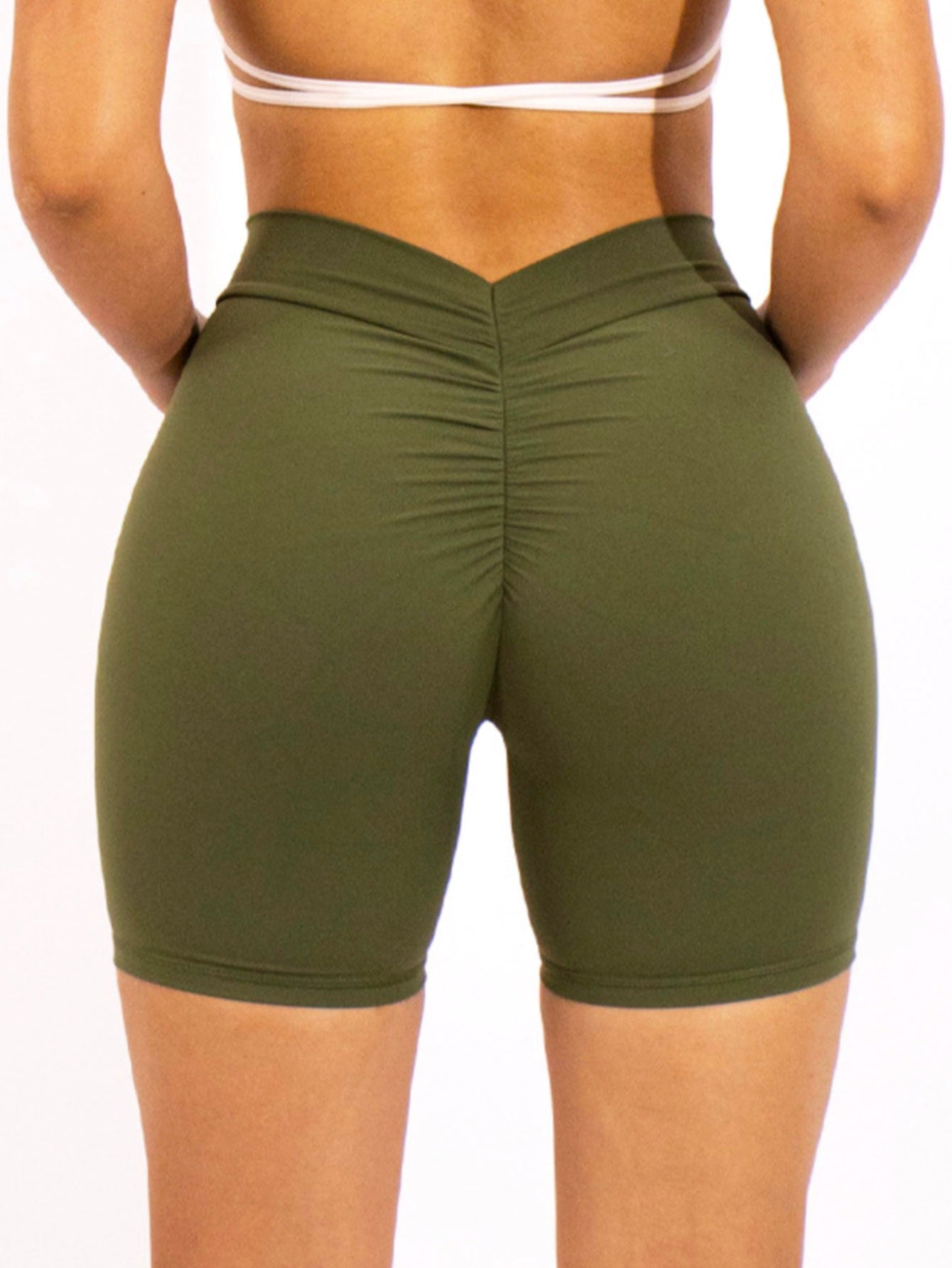 Pantalones cortos sin costuras con escote en V y perfumados