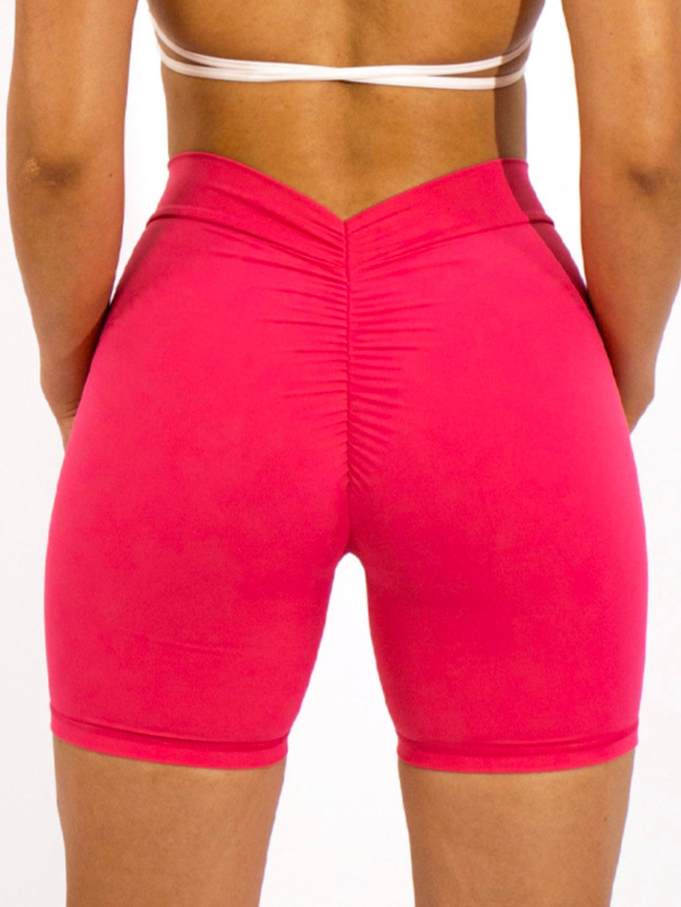 Pantalones cortos sin costuras con escote en V y perfumados