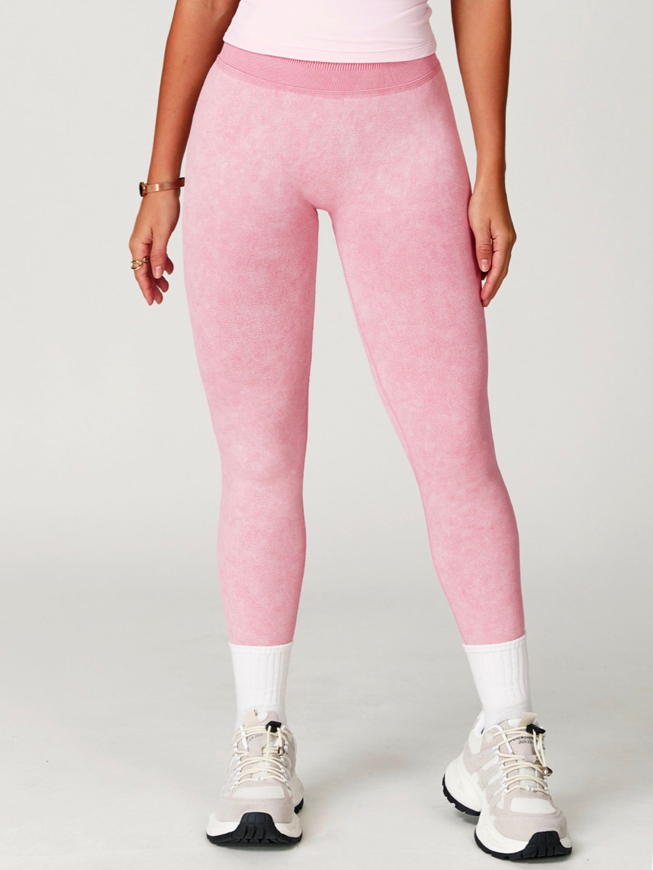 High Waist Acid Wash Butt-Lifting Seamless Leggings