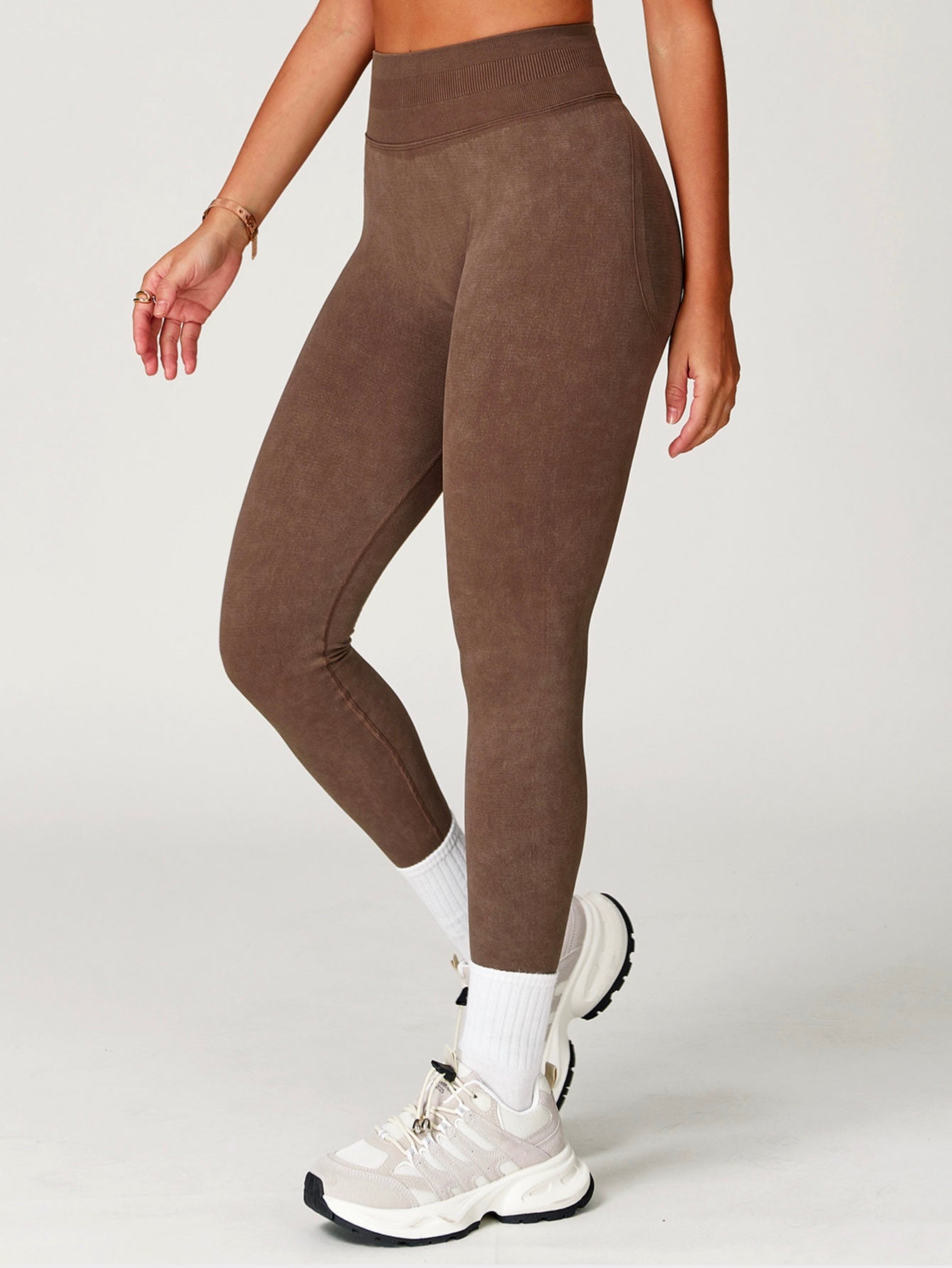 High Waist Acid Wash Butt-Lifting Seamless Leggings