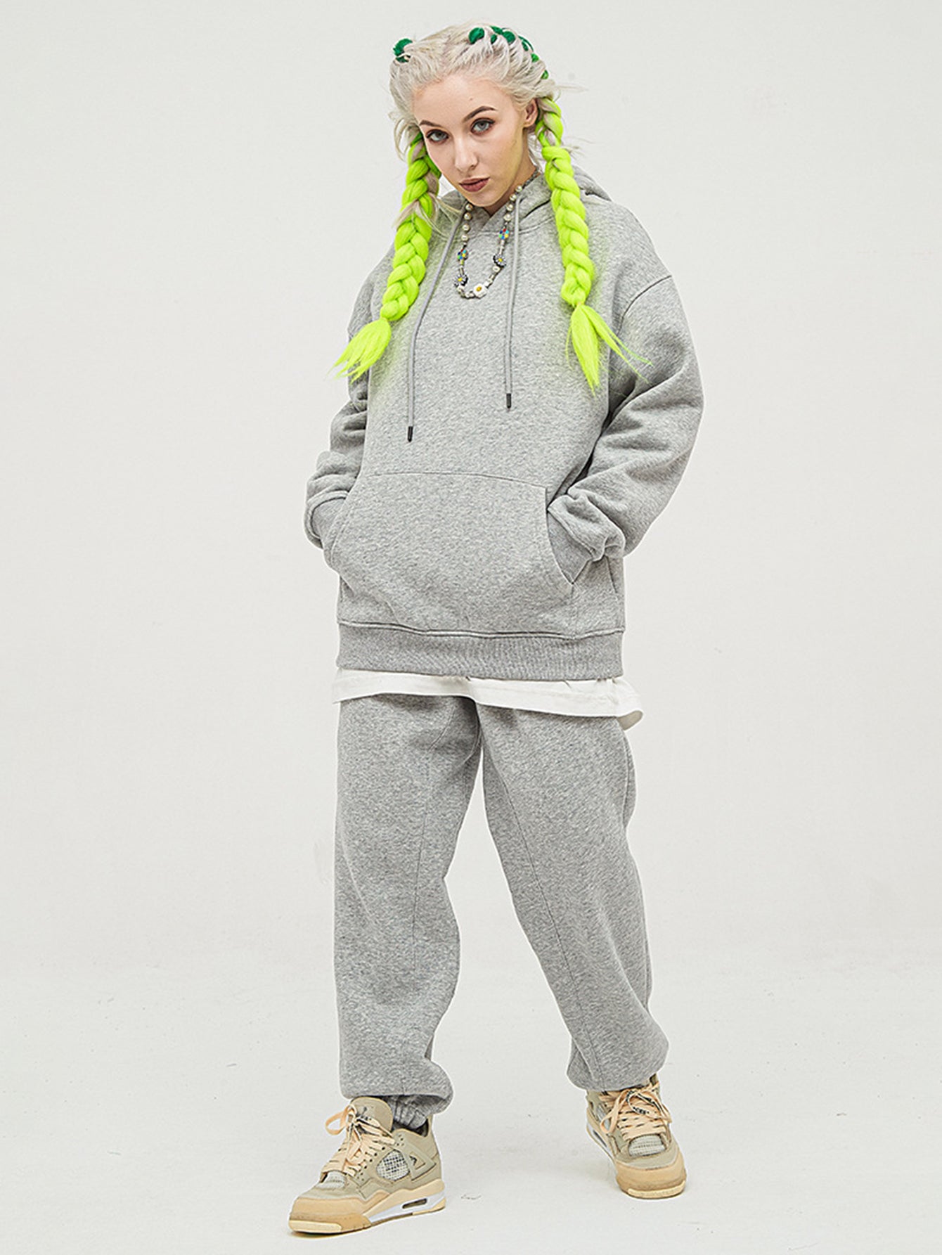 DIY Unisex Lined Pullover Drawstring  Kangaroo Pocket Hoodie