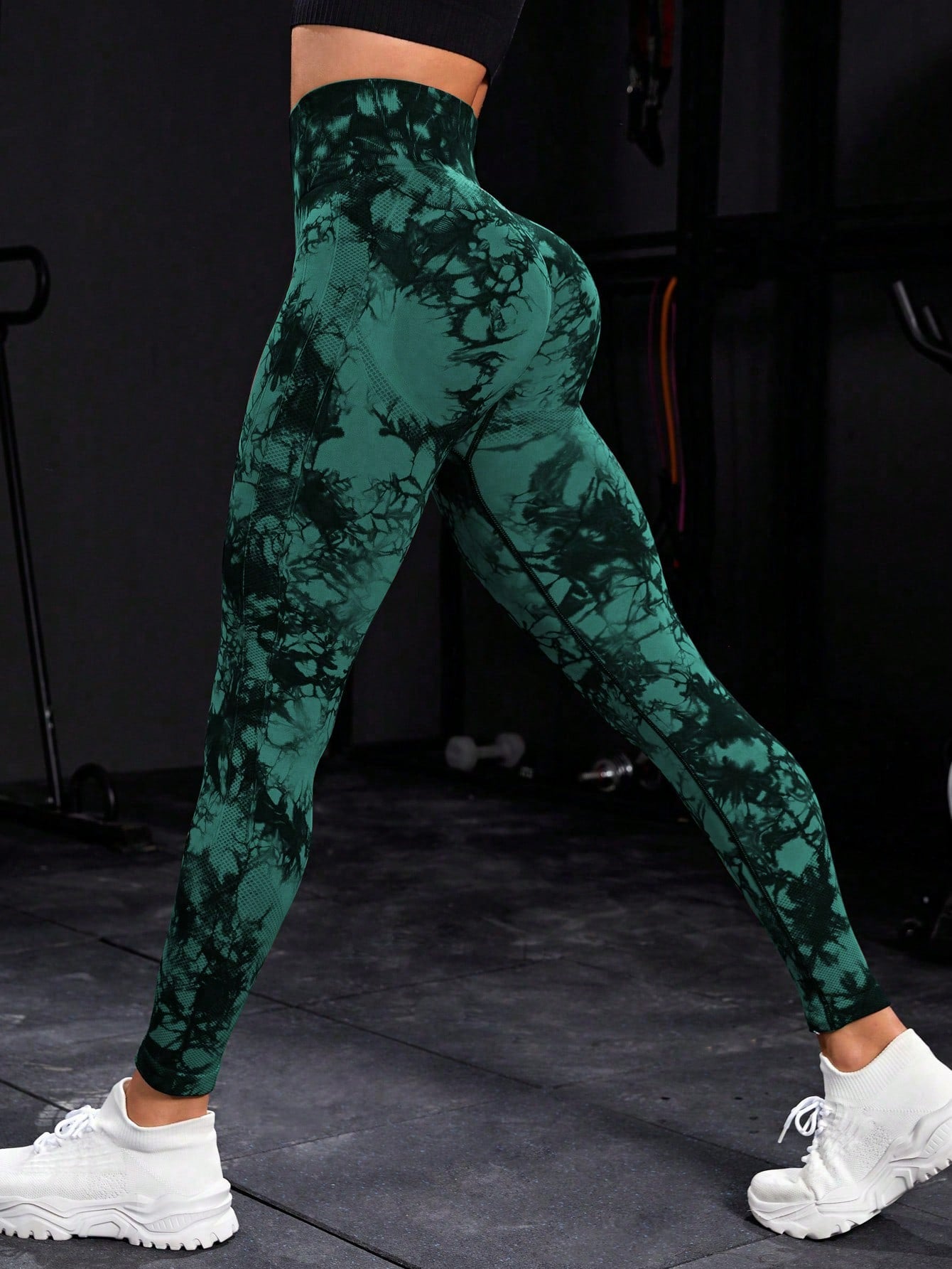 High Waist Tie Dye Butt-Lifting Seamless Leggings