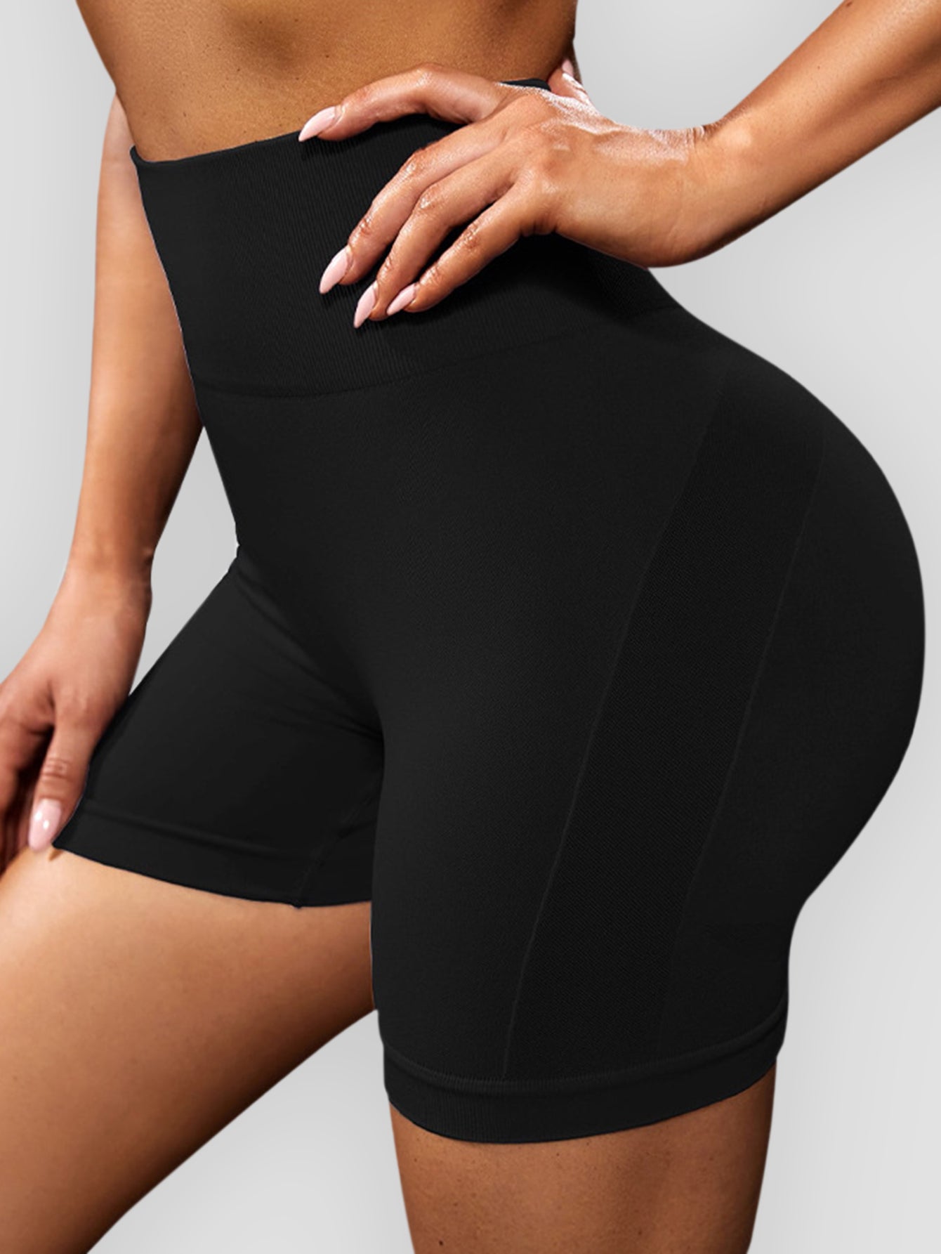 High Waist Butt Contour Seamless Shorts