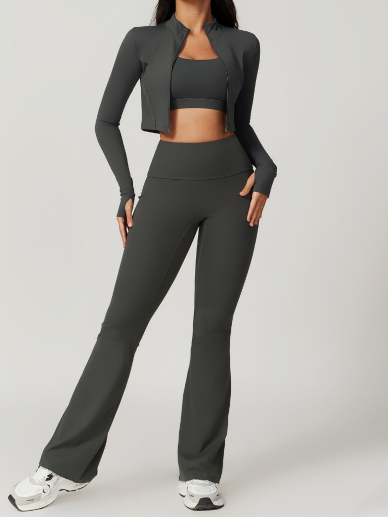 High Waist Cloud-Soft Scrunch Butt Flare Pants