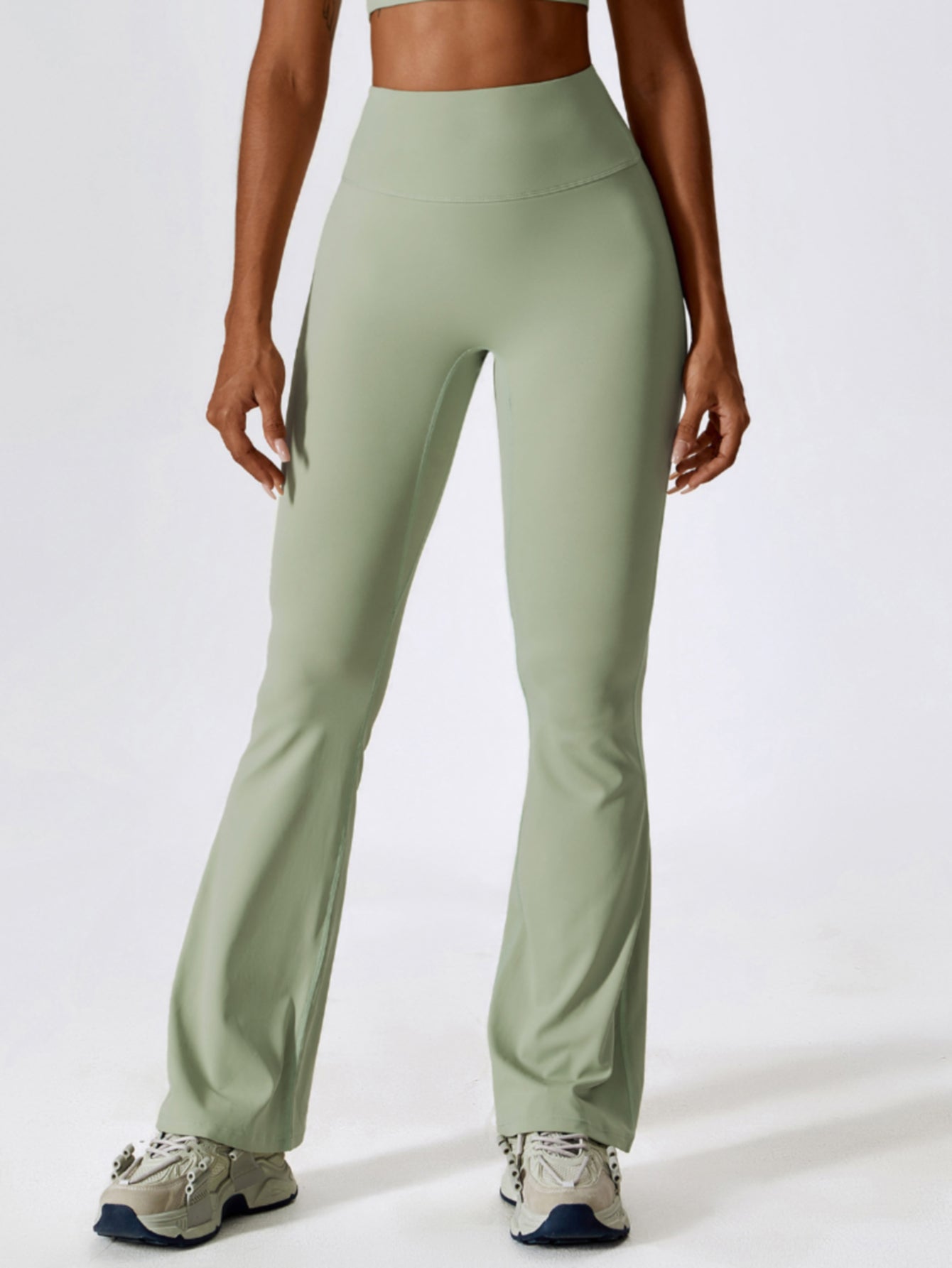 High Waist Cloud-Soft Scrunch Butt Flare Pants